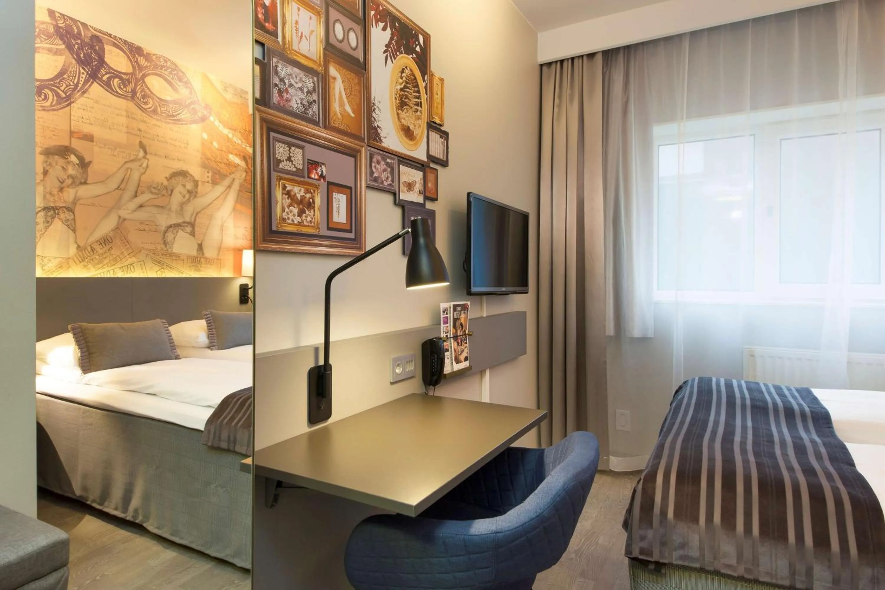 Bedroom, Bed in Scandic St. Olavs Plass