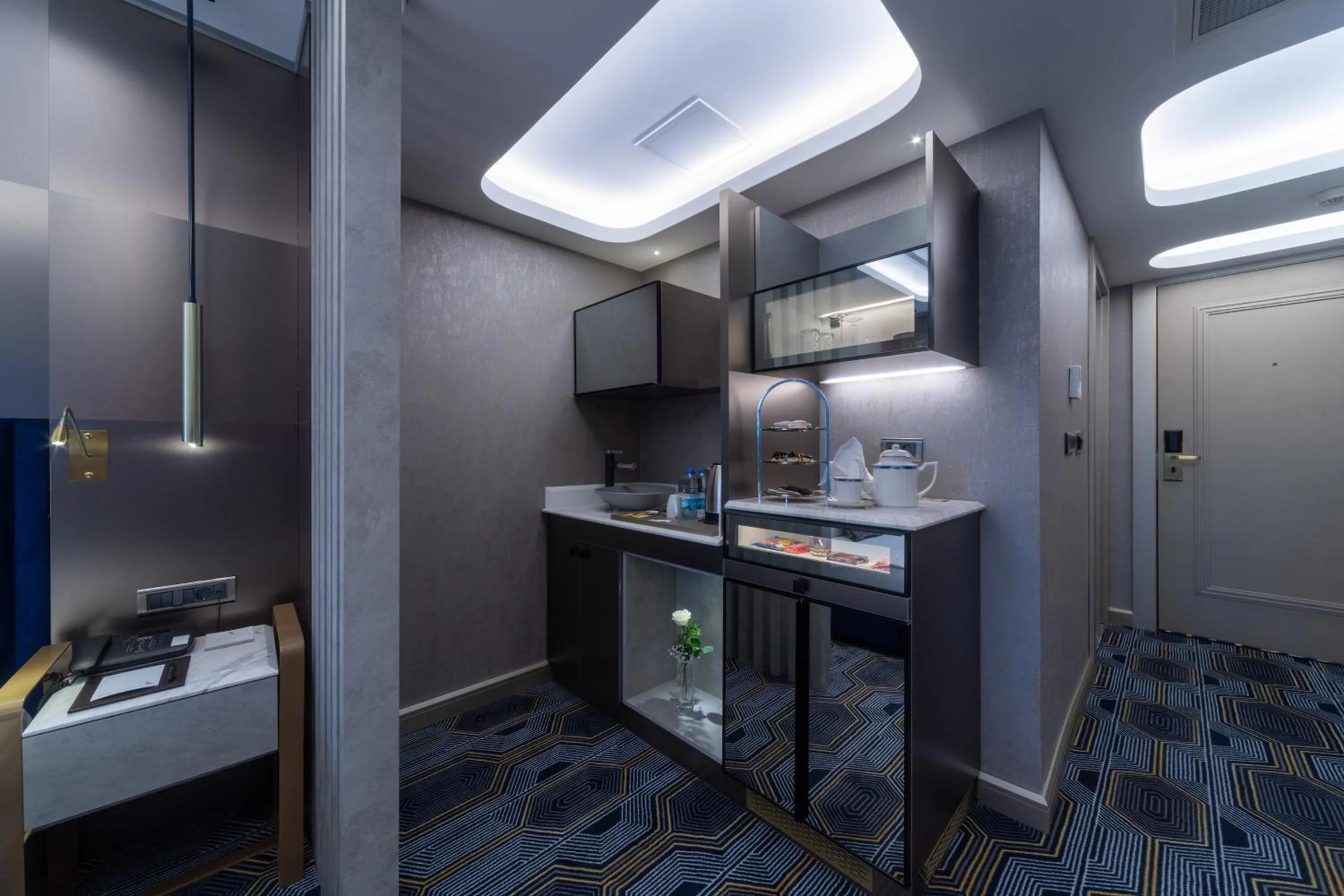 Kitchen or kitchenette in Altinel Ankara Hotel & Convention Center