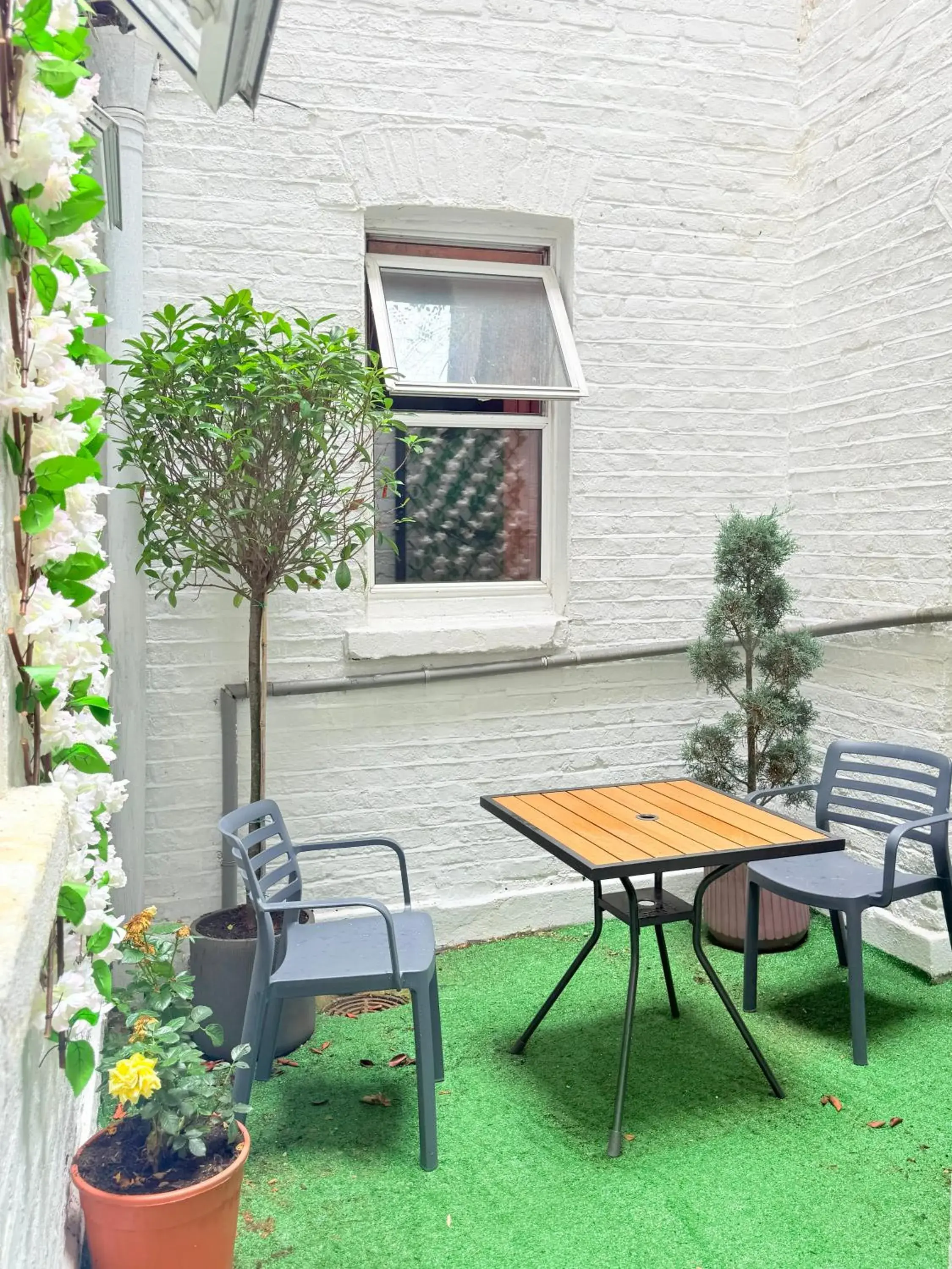 Garden view in Europa House Hotel, London Paddington Garden view in Europa House Hotel, London Paddington