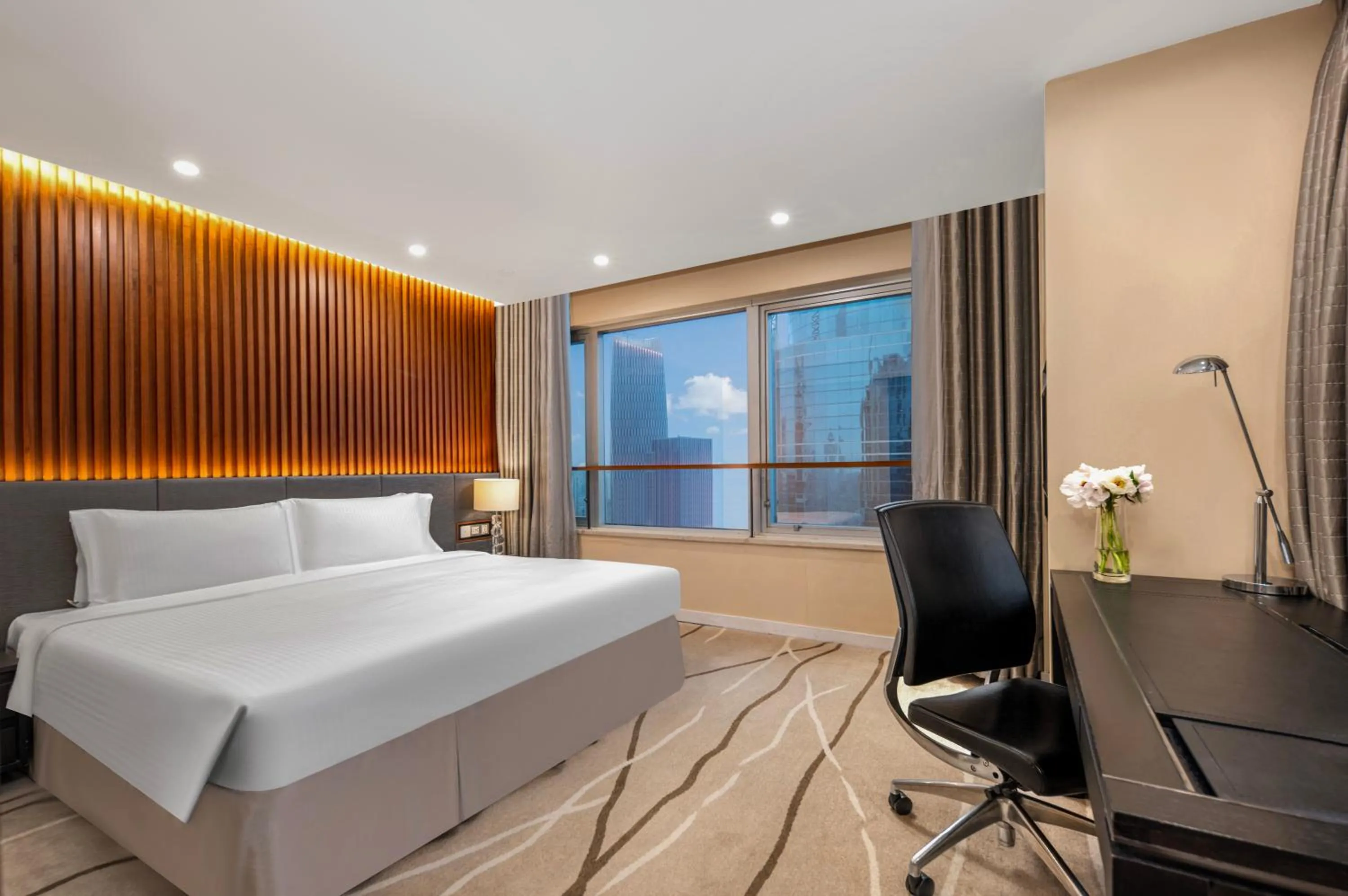 Bedroom, Bed in Ascott Huai Hai Road Shanghai, Xintiandi