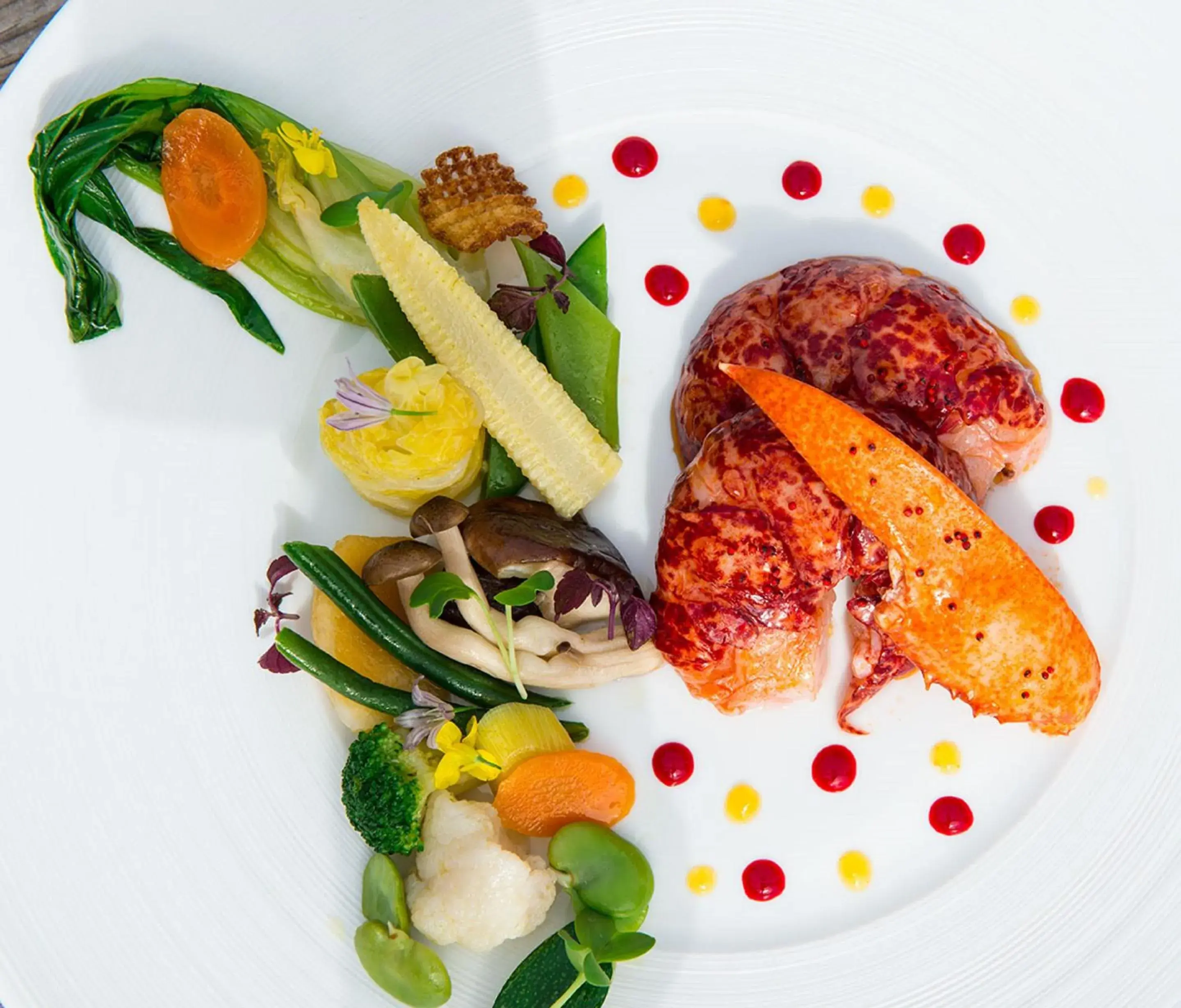 Food close-up in Château de Courban and Spa Nuxe Food close-up in Château de Courban and Spa Nuxe