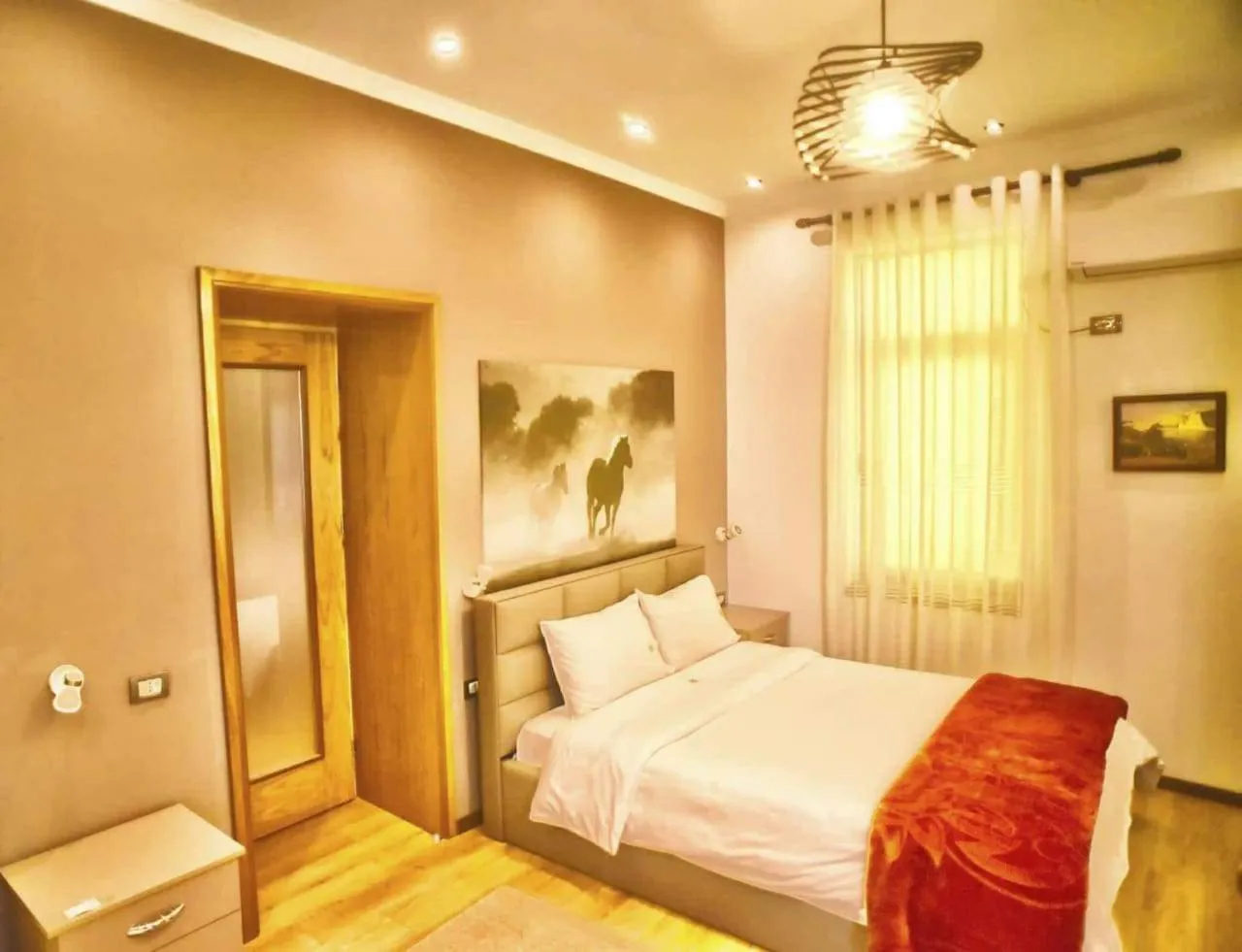 Bed in Hotel Bujtina Bicolli