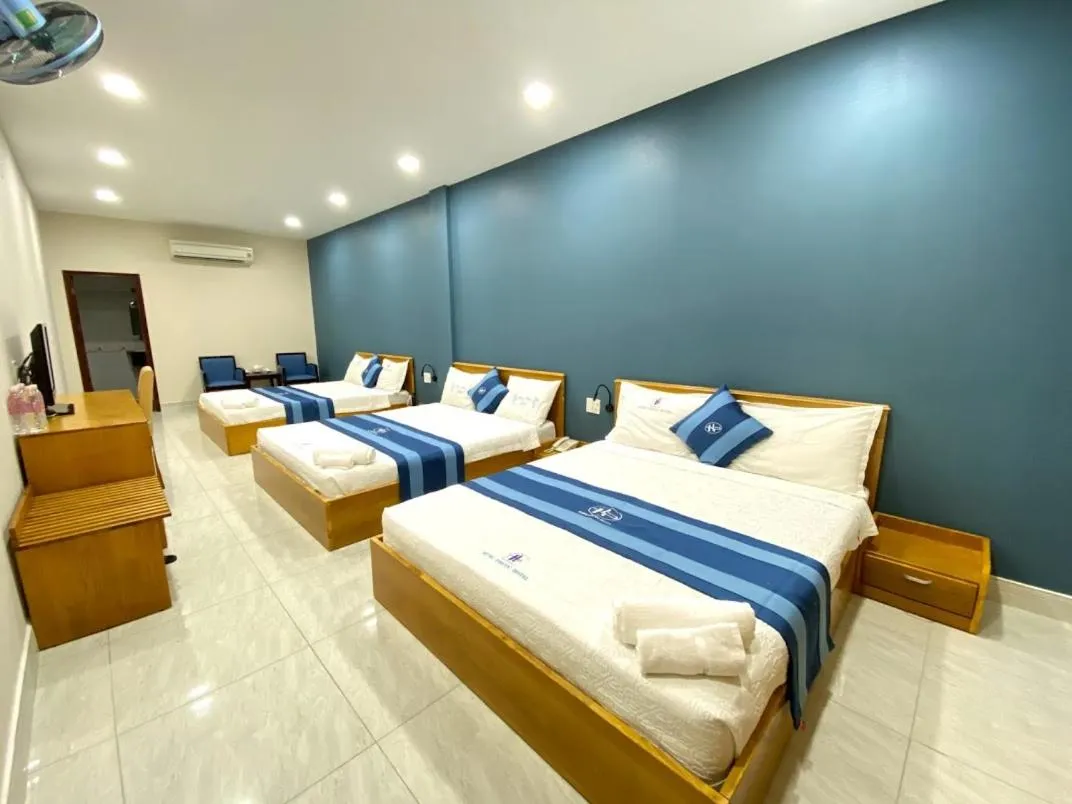 Bed in Hung Phuoc Hotel
