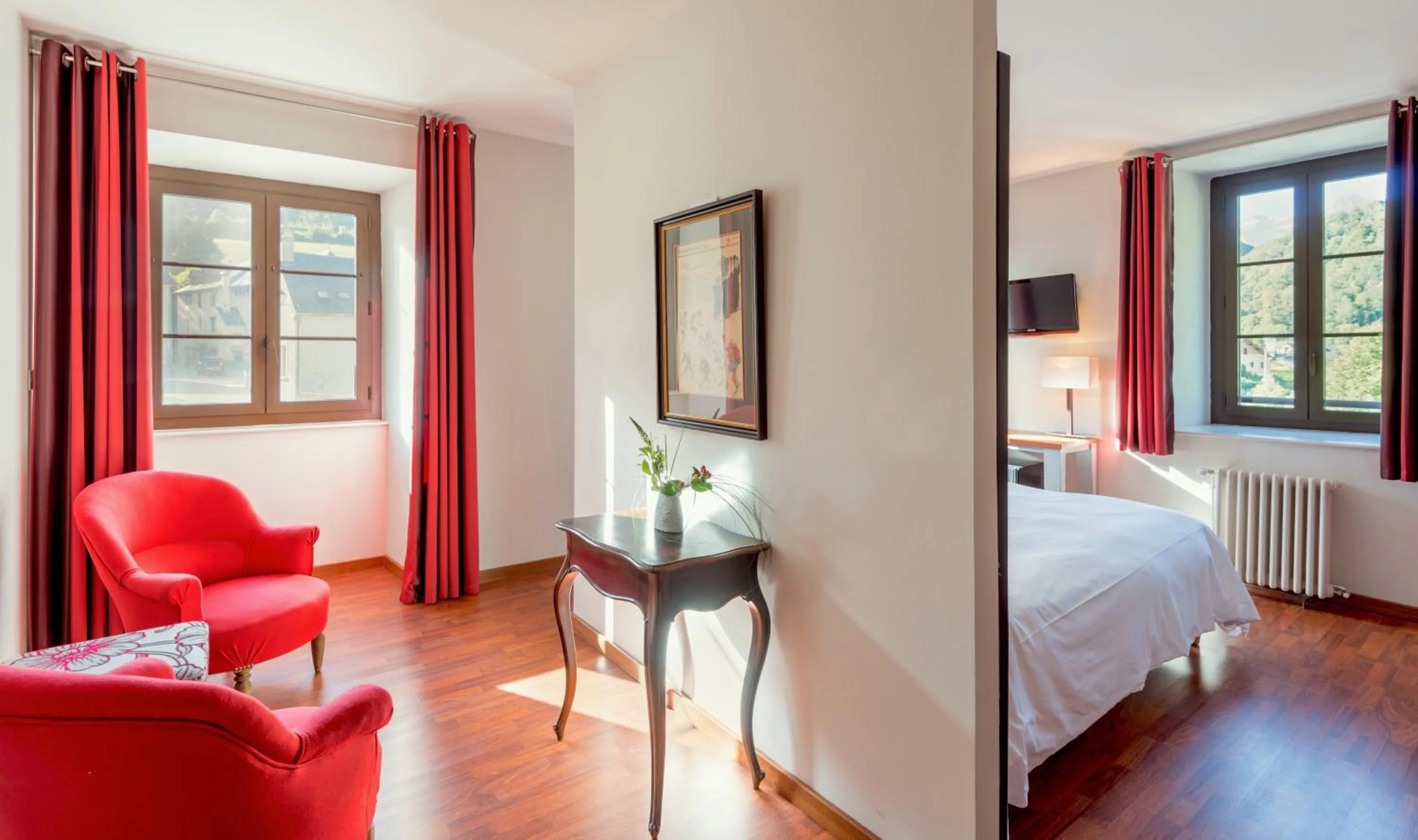 Photo of the whole room, Bed in Logis Hôtel La Brèche de Roland