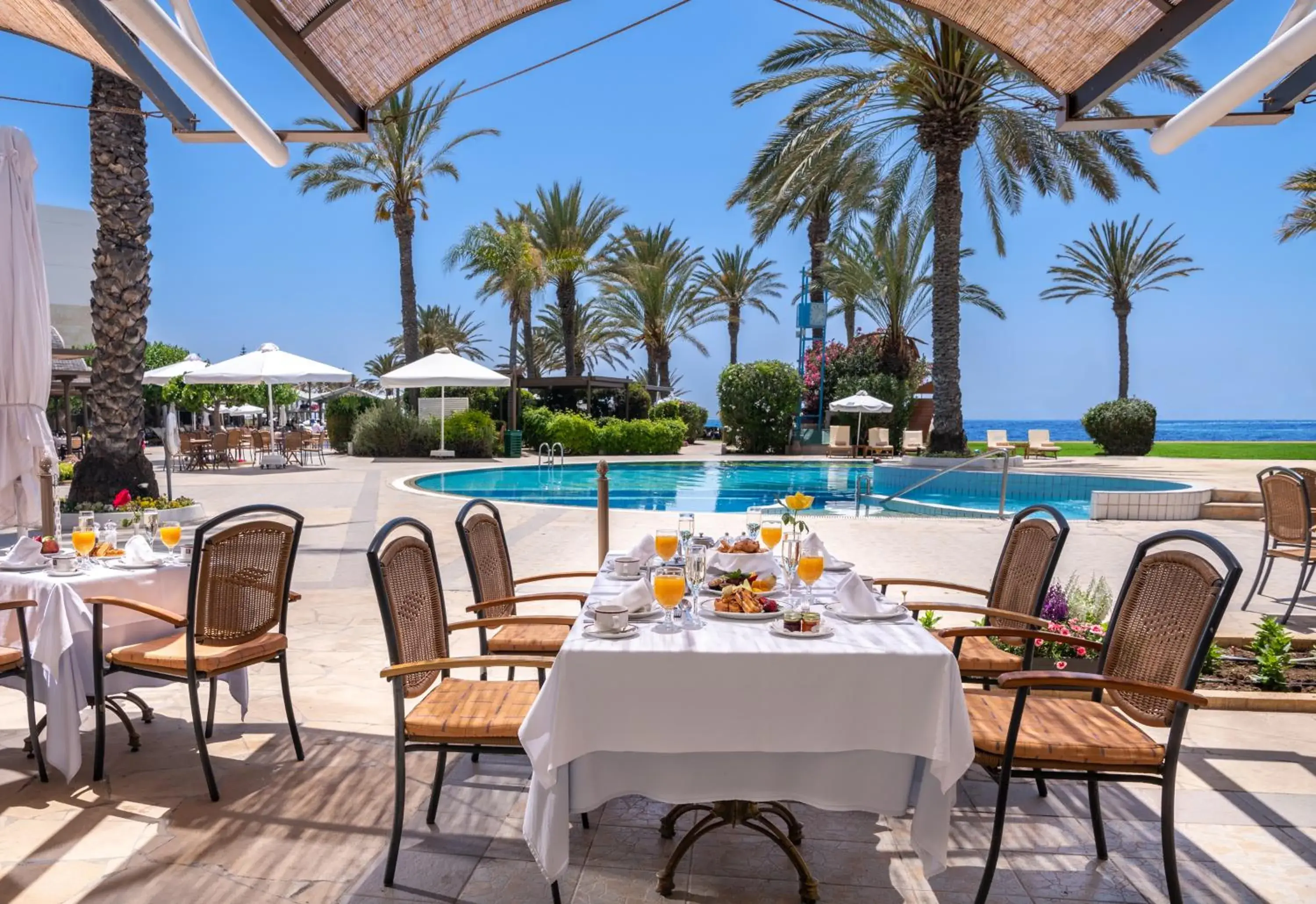 Breakfast in Constantinou Bros Athena Beach Hotel Breakfast in Constantinou Bros Athena Beach Hotel
