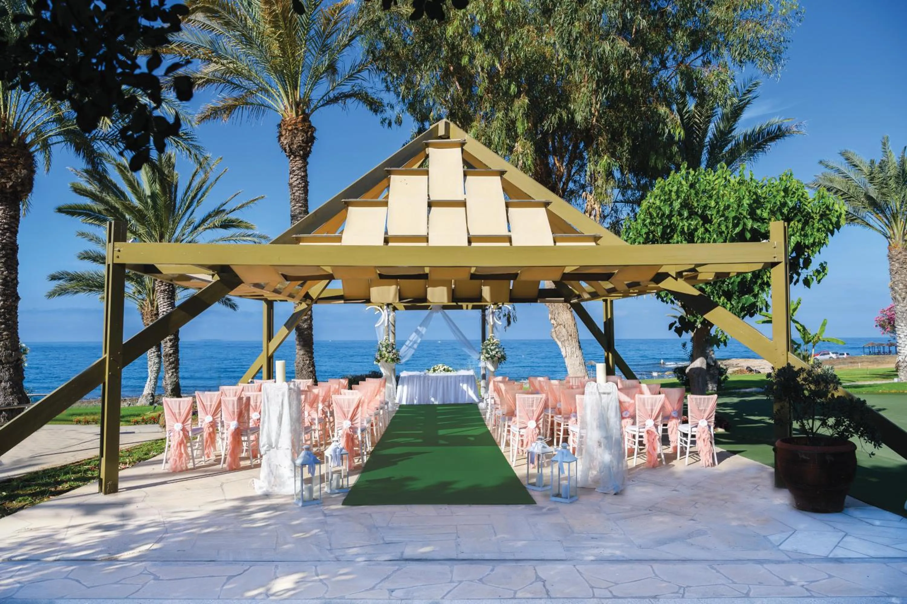 wedding in Constantinou Bros Athena Beach Hotel