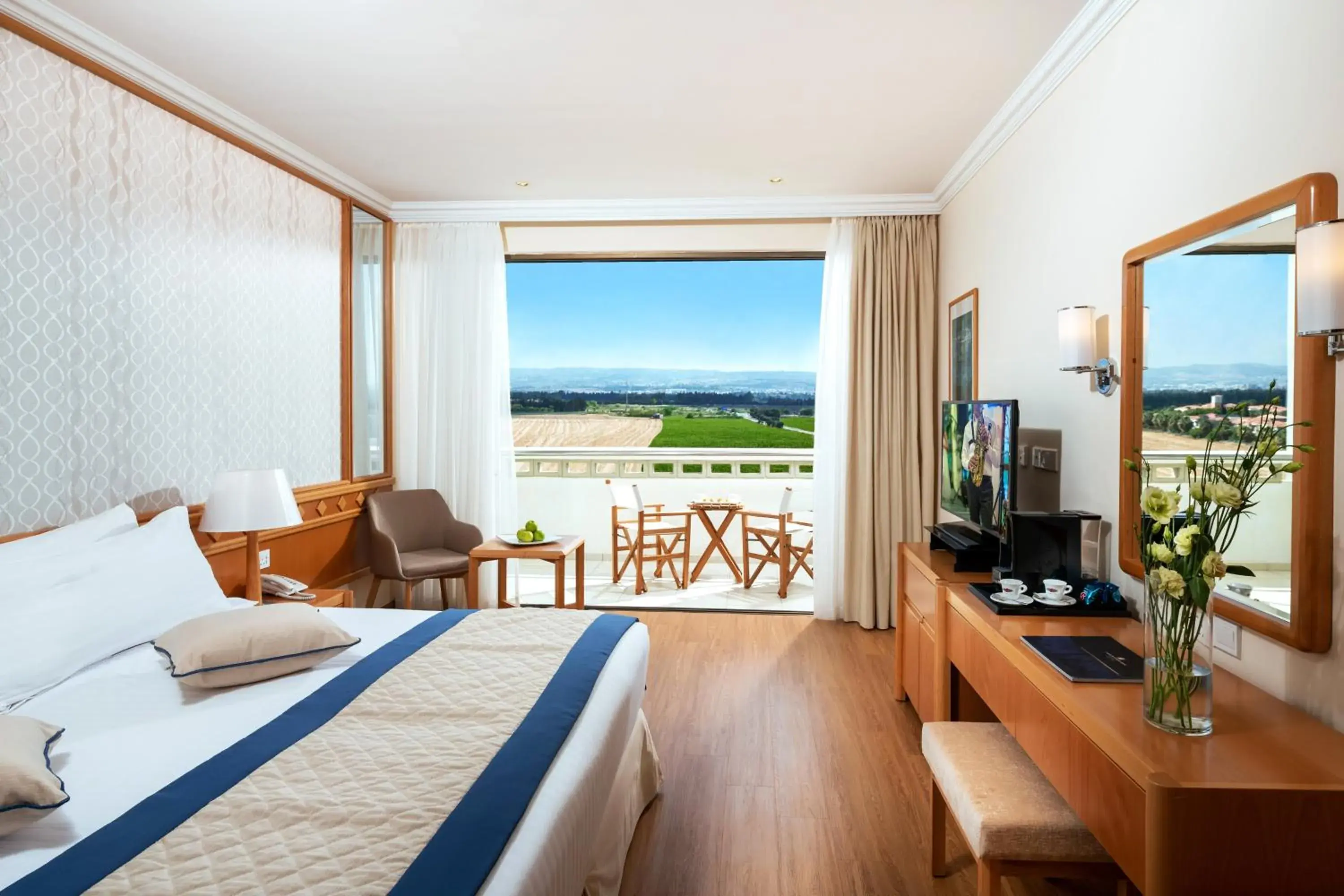 Family Triple Interconnecting Classic Rooms Land View in Constantinou Bros Athena Beach Hotel Family Triple Interconnecting Classic Rooms Land View in Constantinou Bros Athena Beach Hotel