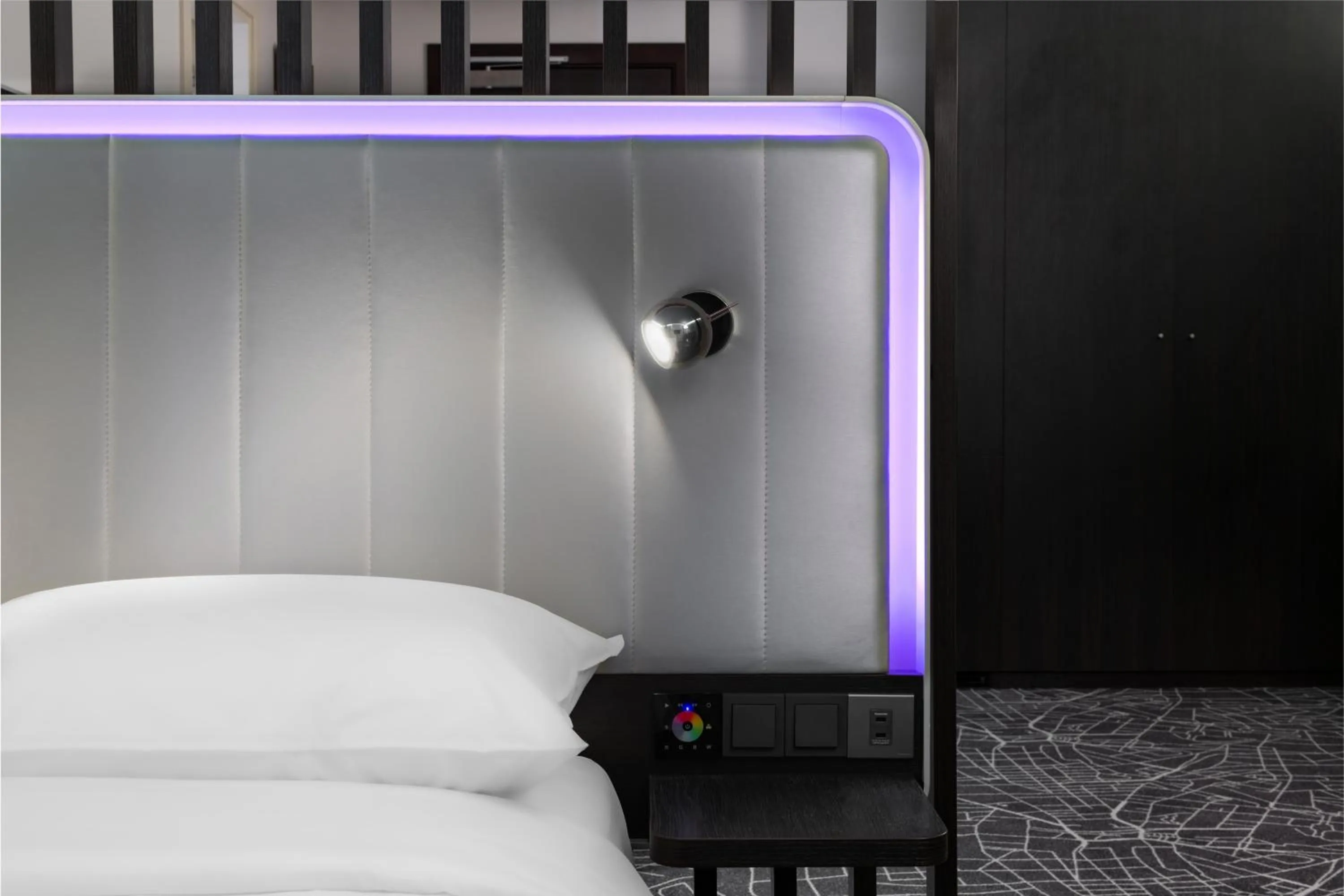 Decorative detail, Bed in Park Inn by Radisson Jeddah Madinah Road