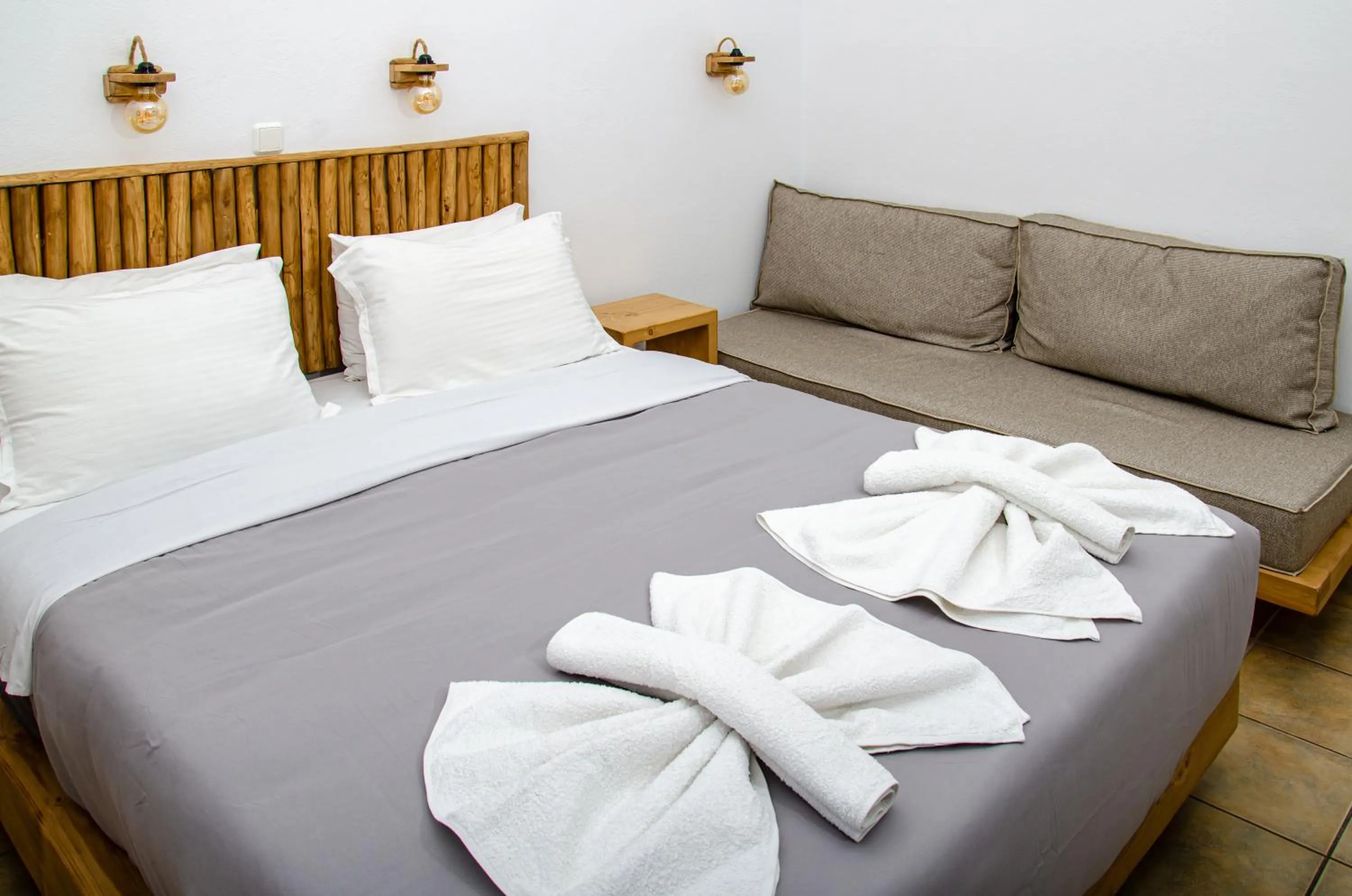 Bed in Hotel Livadia