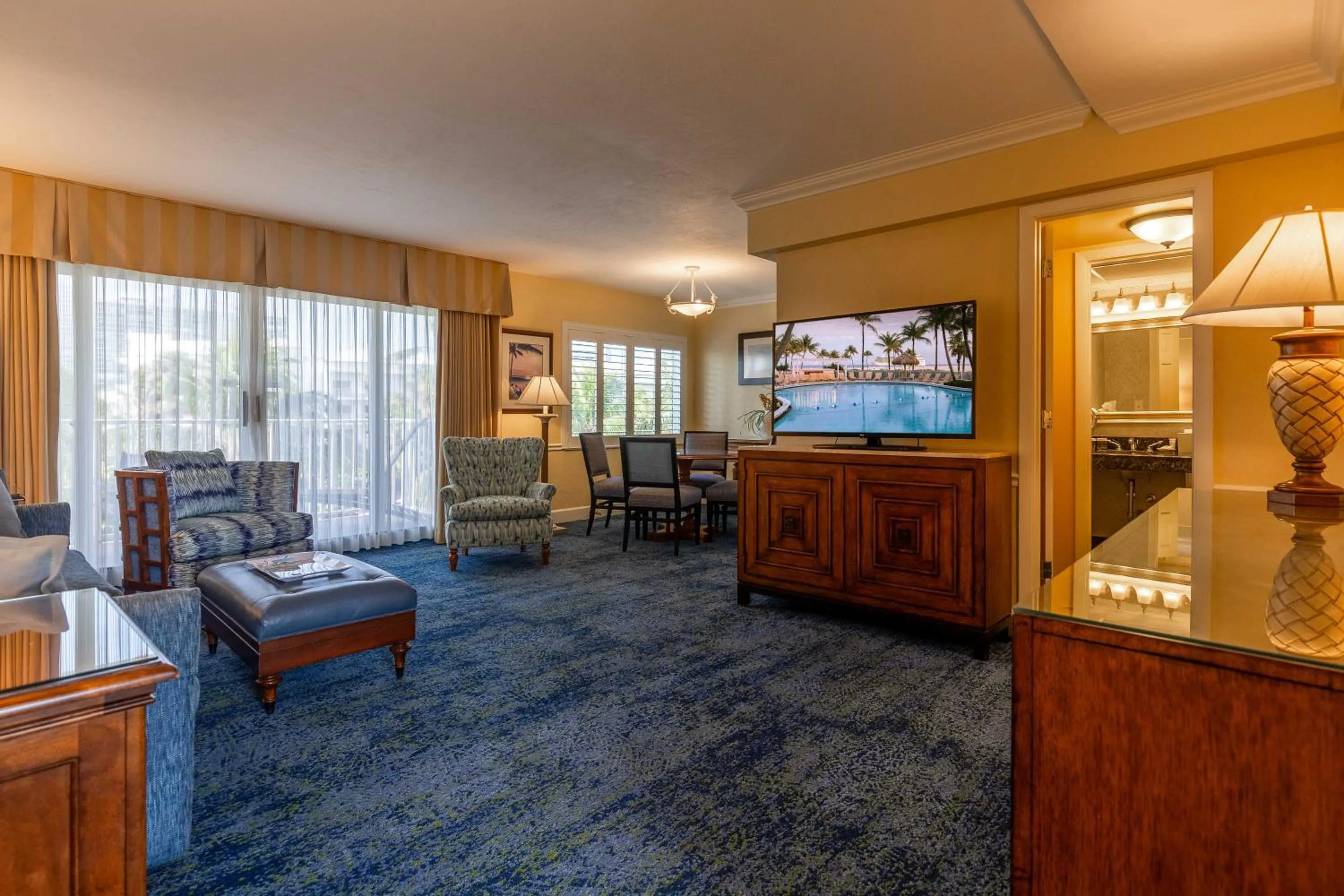 Living room in The Lago Mar Beach Resort and Club