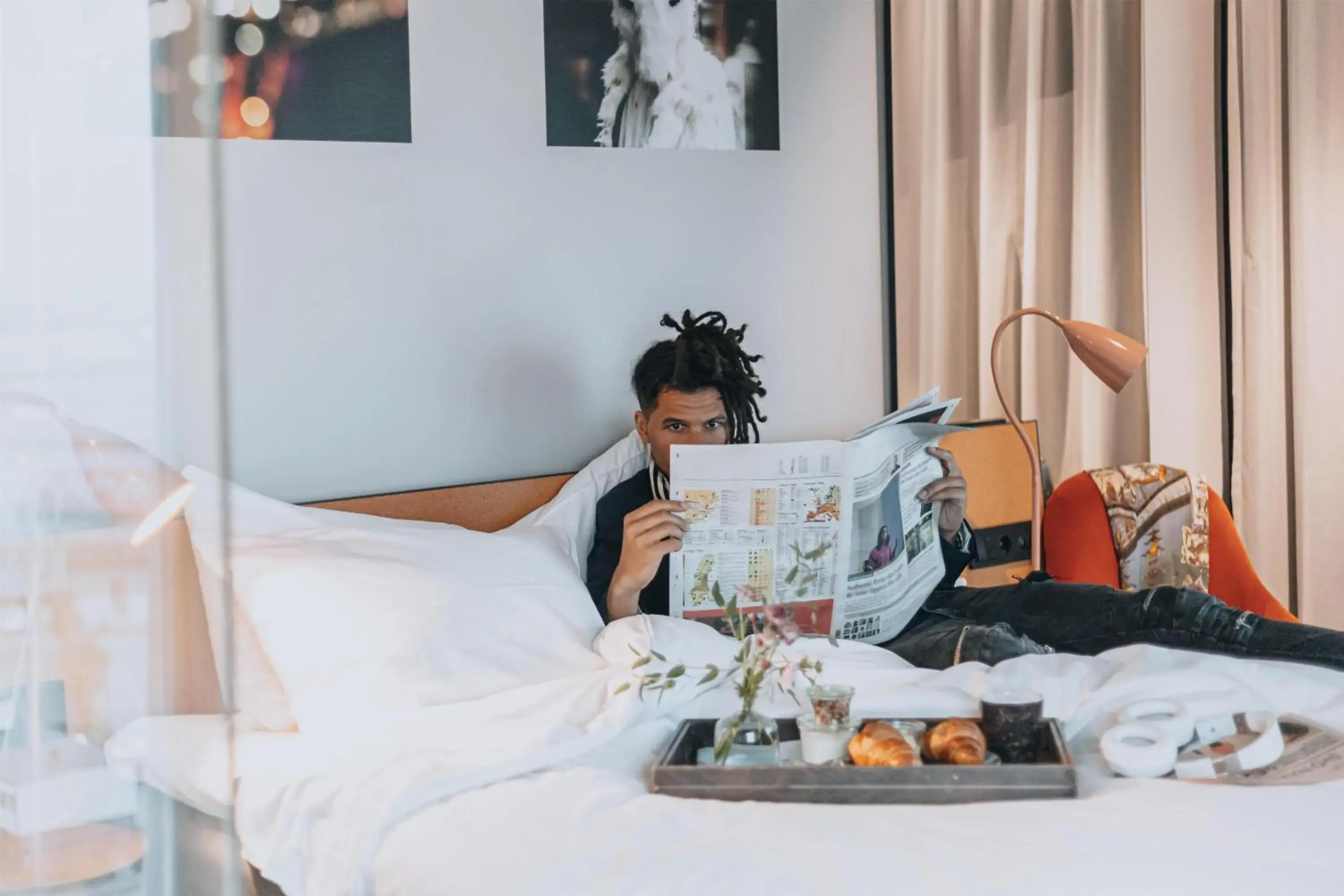 Bedroom, Bed in STORY HOTEL MALMO, in JdV by Hyatt Bedroom, Bed in STORY HOTEL MALMO, in JdV by Hyatt