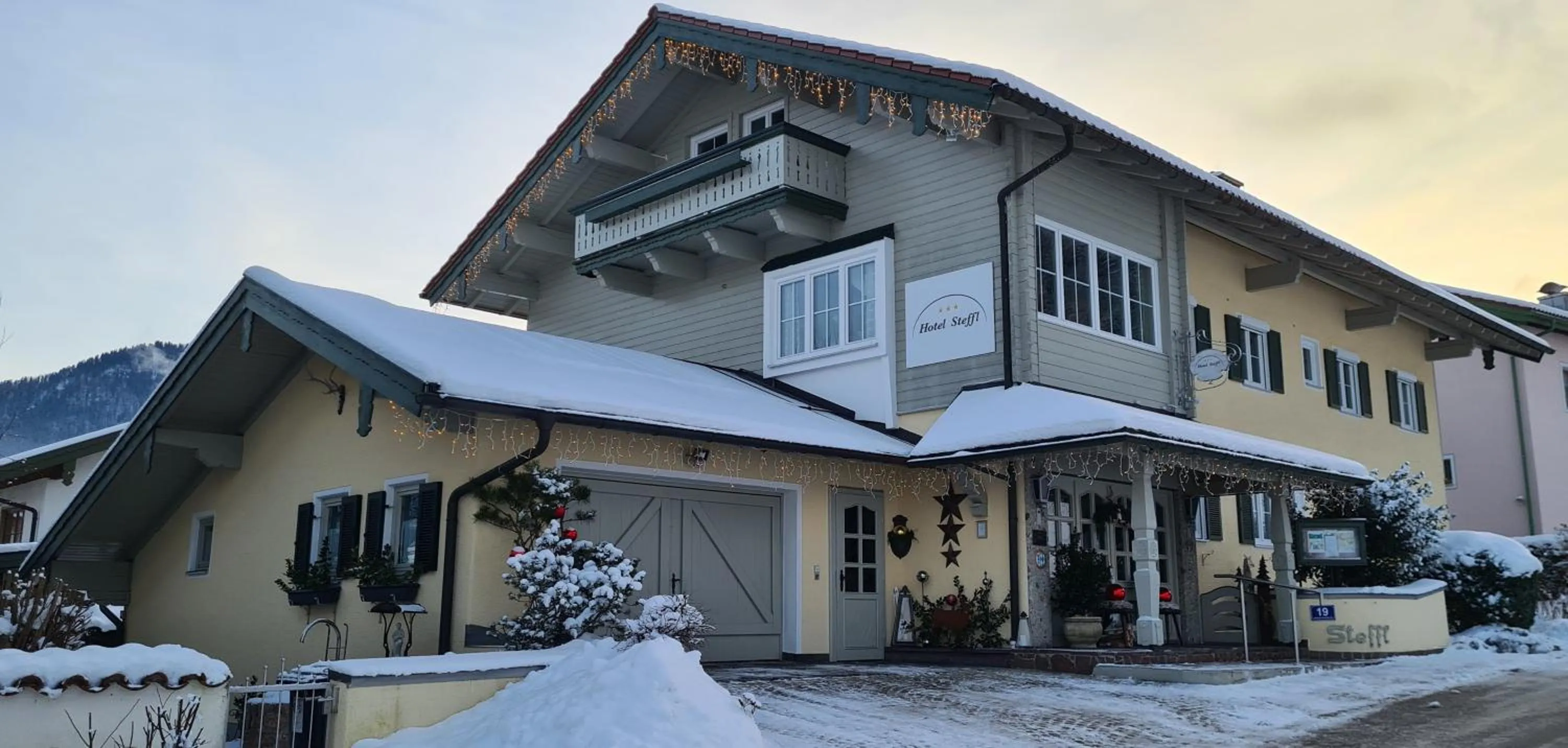 Property building in Hotel Steffl Garni inkl Chiemgau Karte