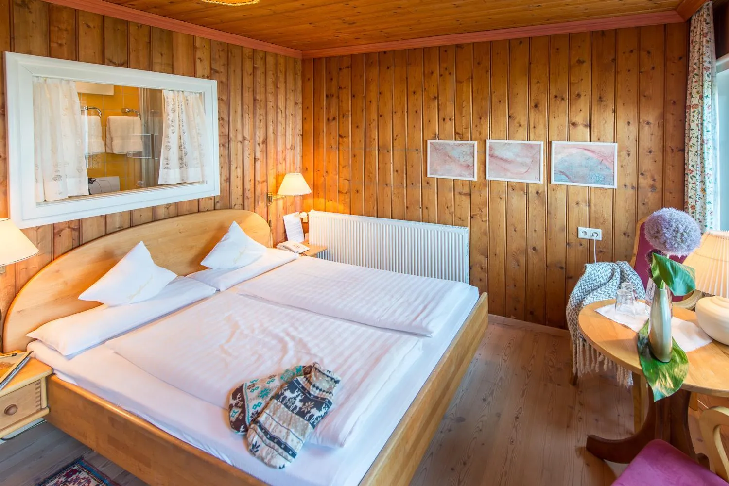 Bed in Biohotel Grafenast