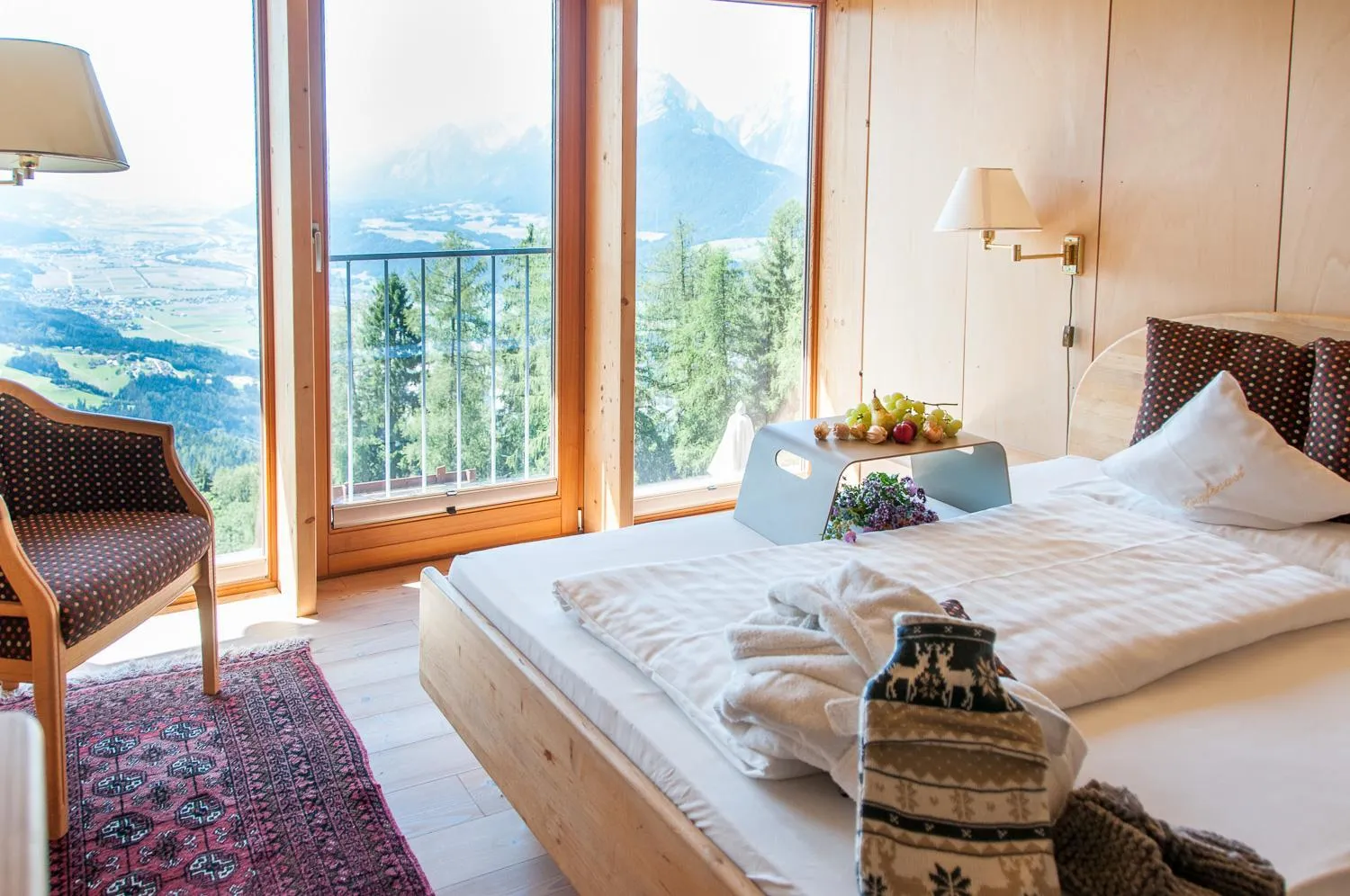 Bed in Biohotel Grafenast