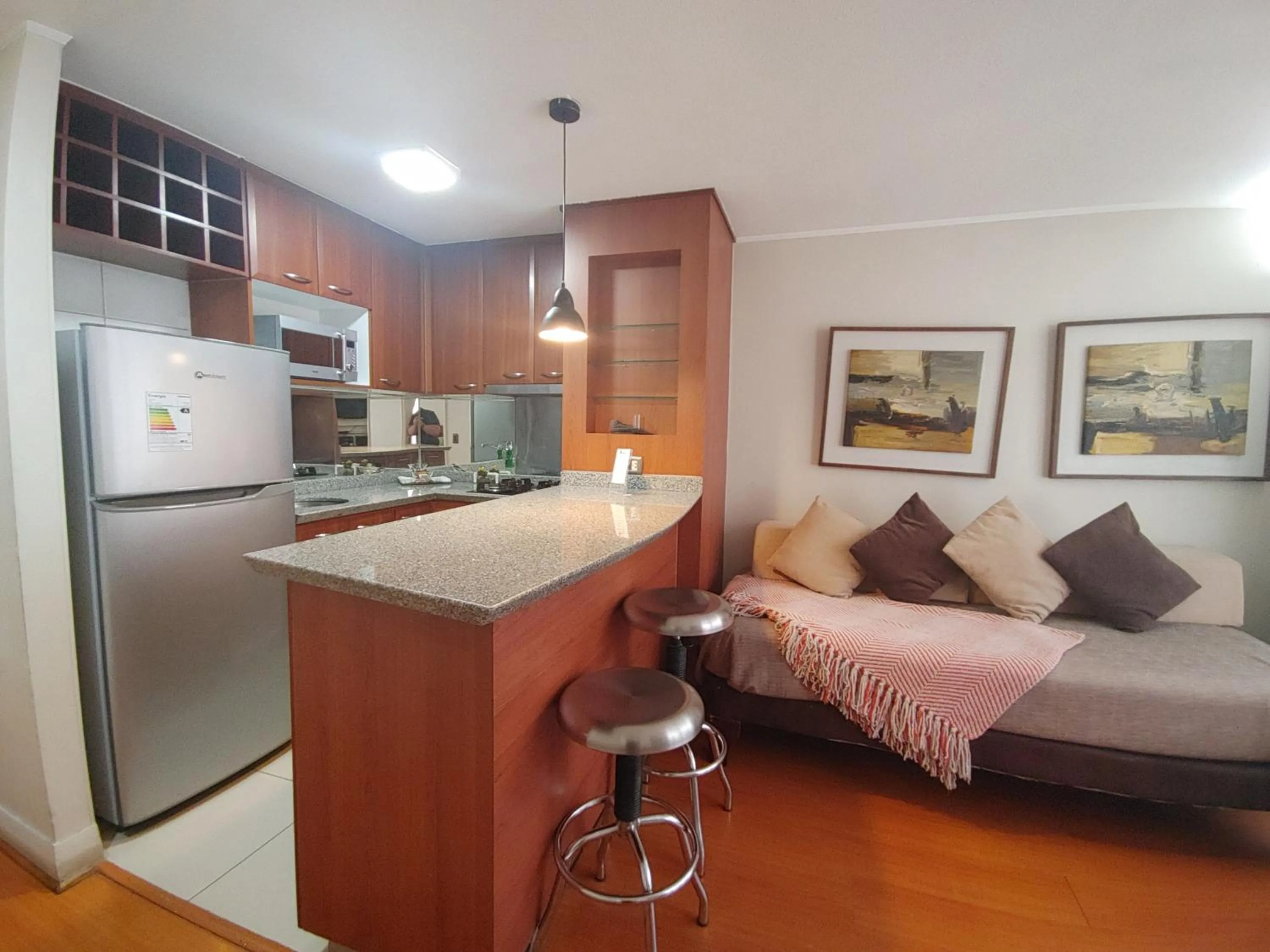 Kitchen or kitchenette in Apart Hotel Cambiaso