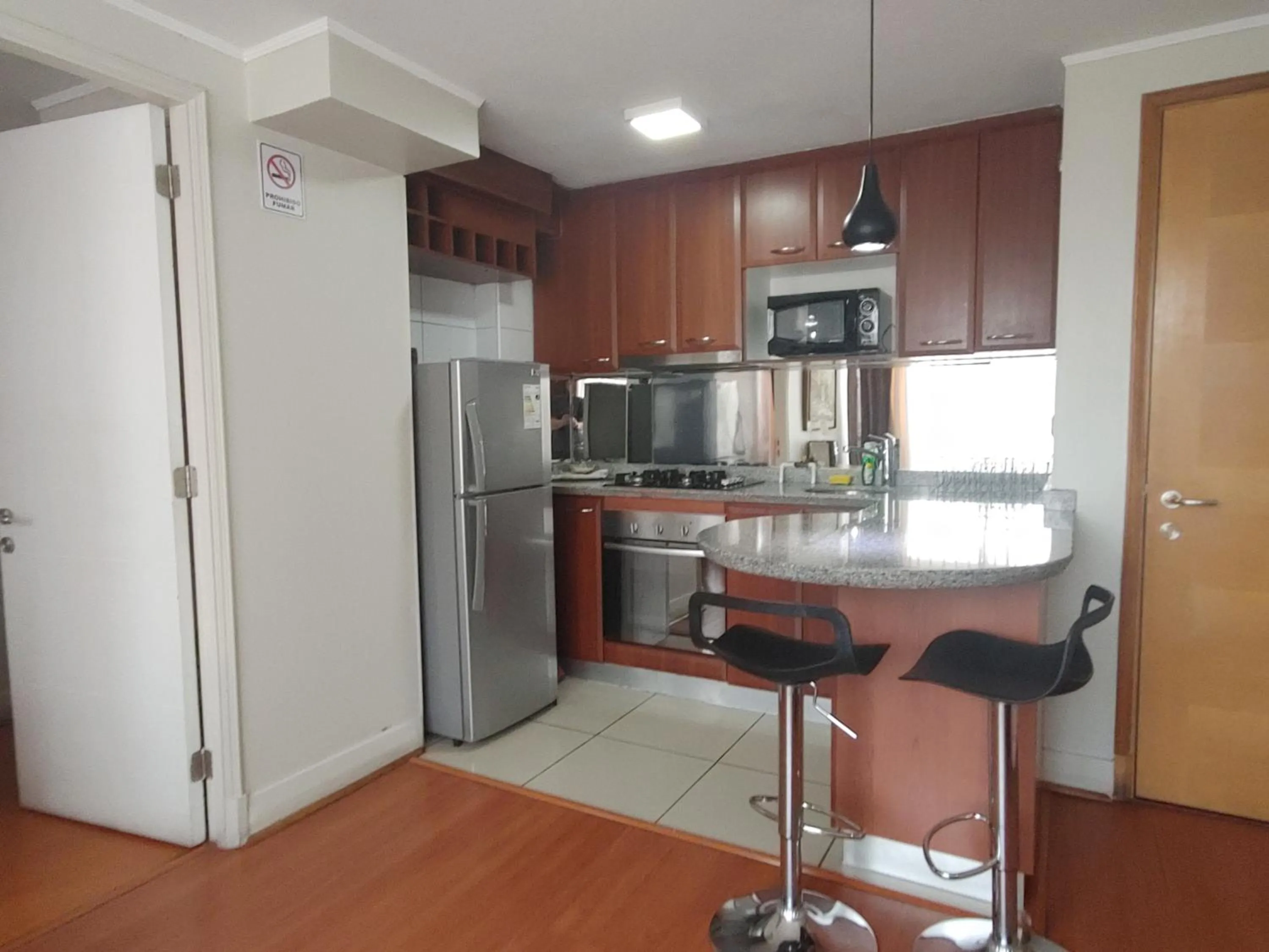 Kitchen or kitchenette in Apart Hotel Cambiaso