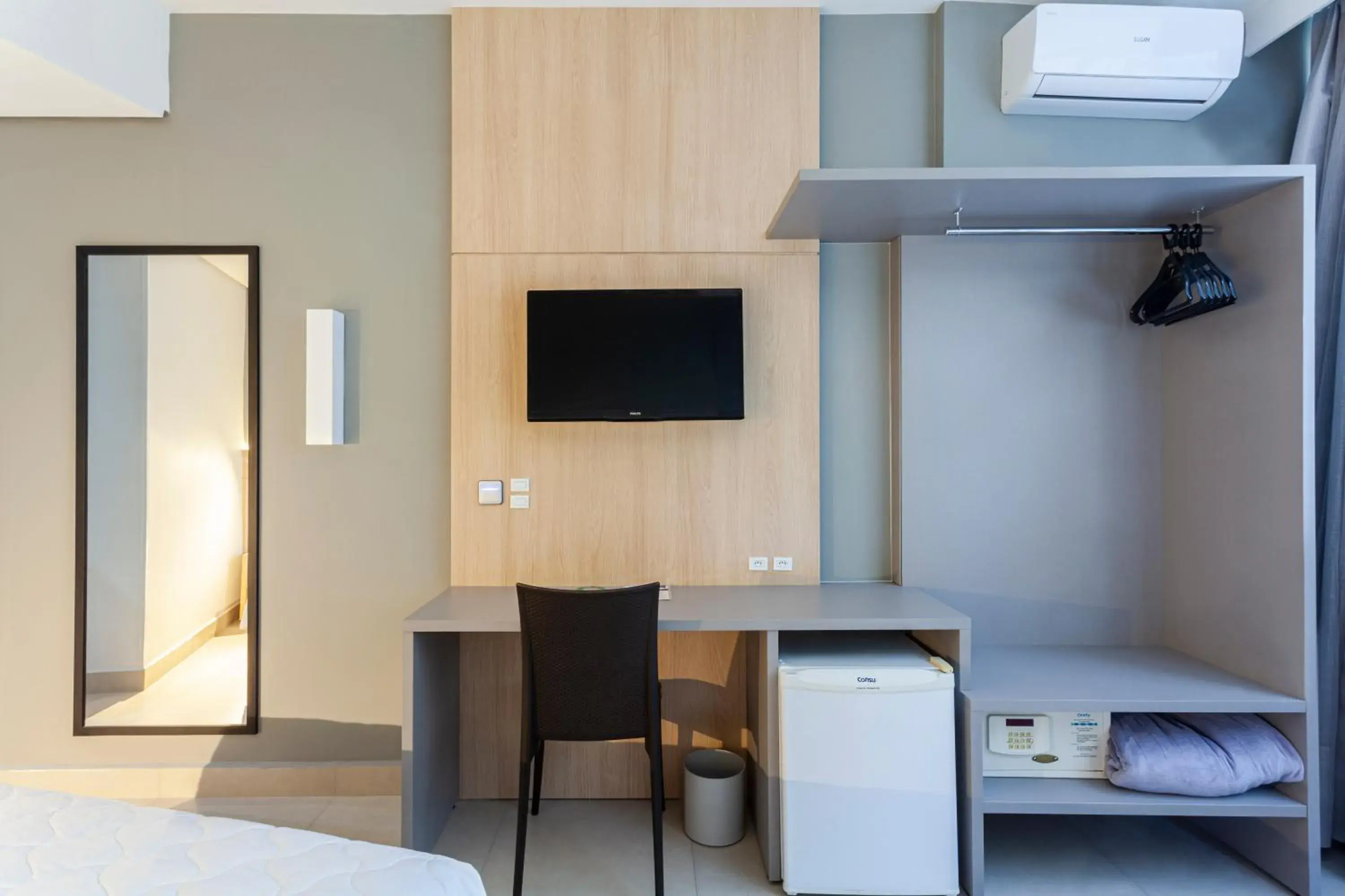 TV and multimedia, Bed in Marambaia Hotel e Convenções TV and multimedia, Bed in Marambaia Hotel e Convenções