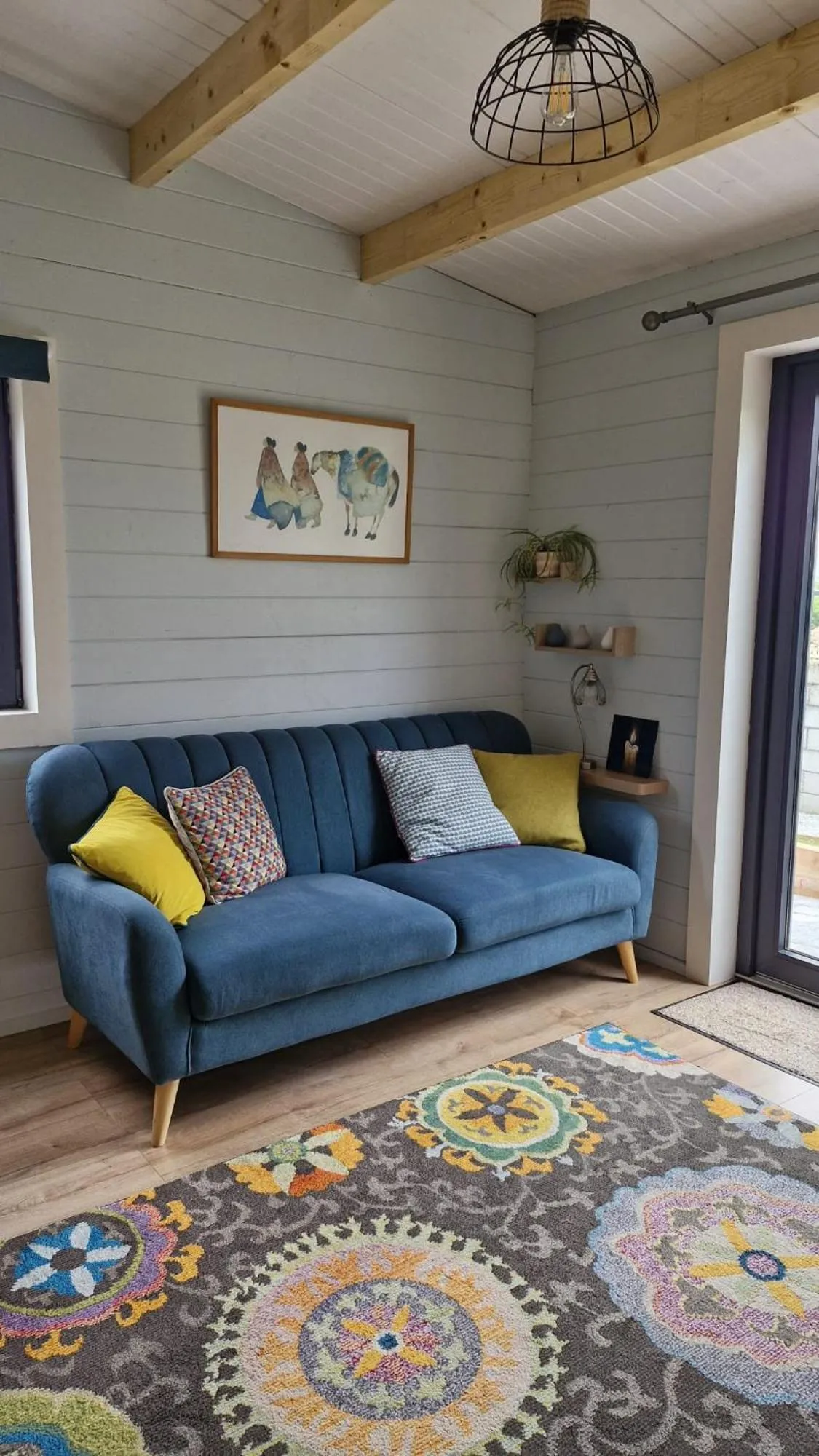 Seating area in Luachra Lodge