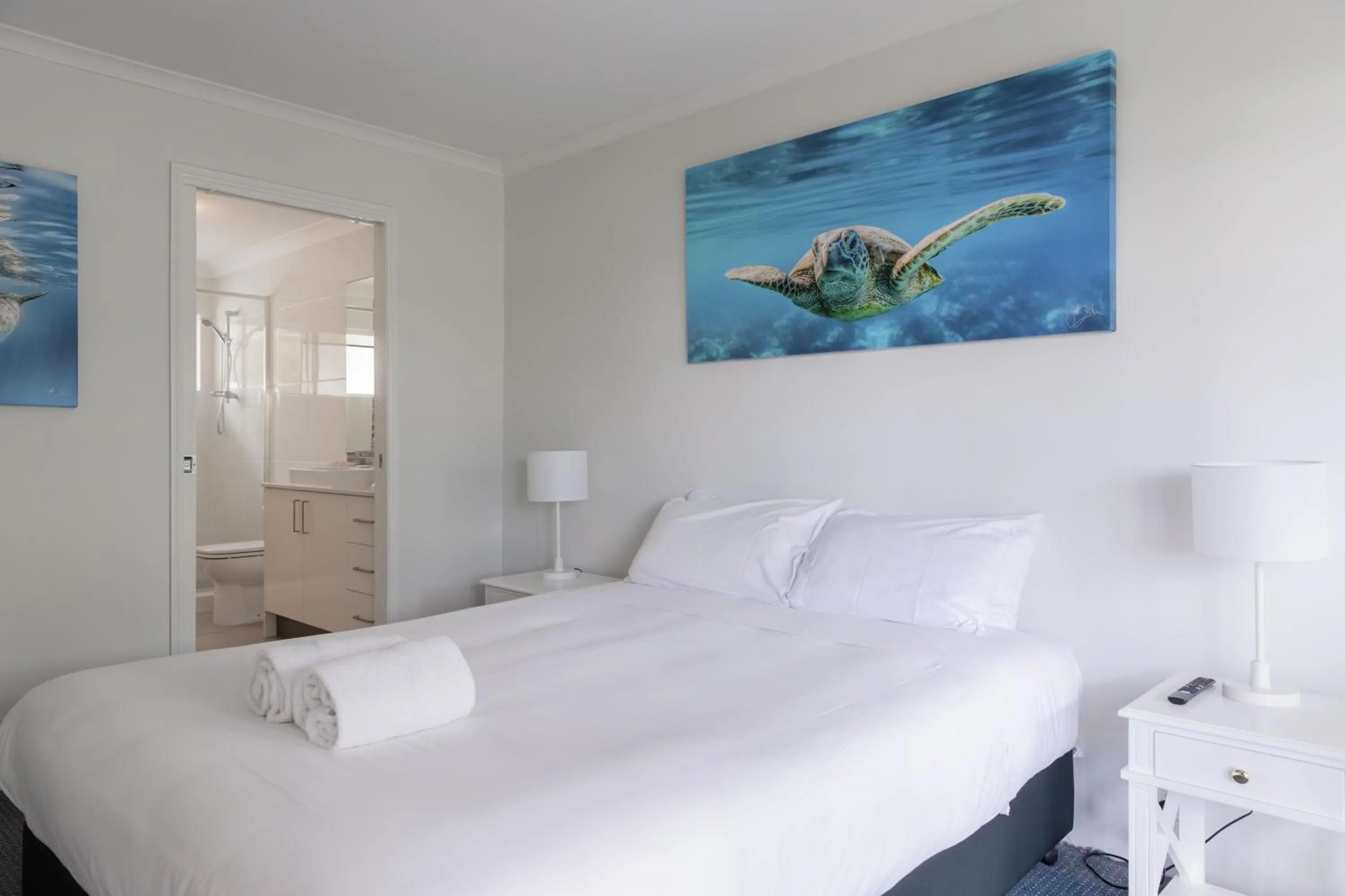 Bed in Coral Beach Noosa Resort