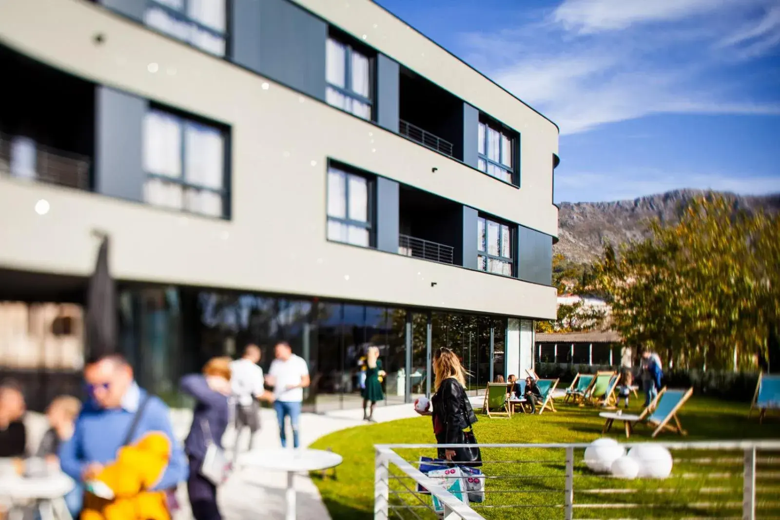 Property building in One Suite Hotel Property building in One Suite Hotel