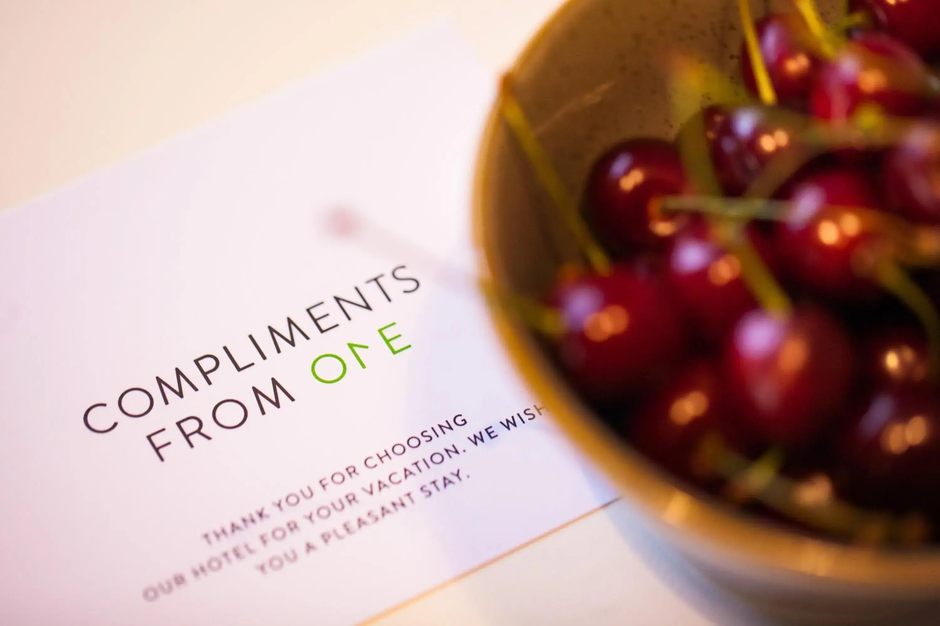 Food and drinks in One Suite Hotel Food and drinks in One Suite Hotel