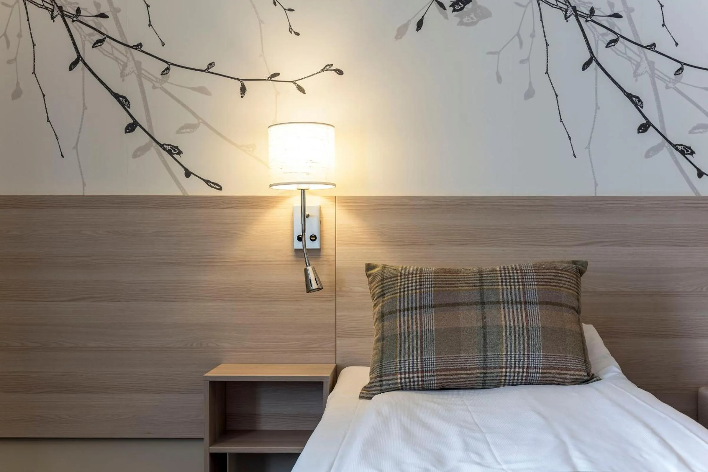 Decorative detail, Bed in Tyrifjord Hotell