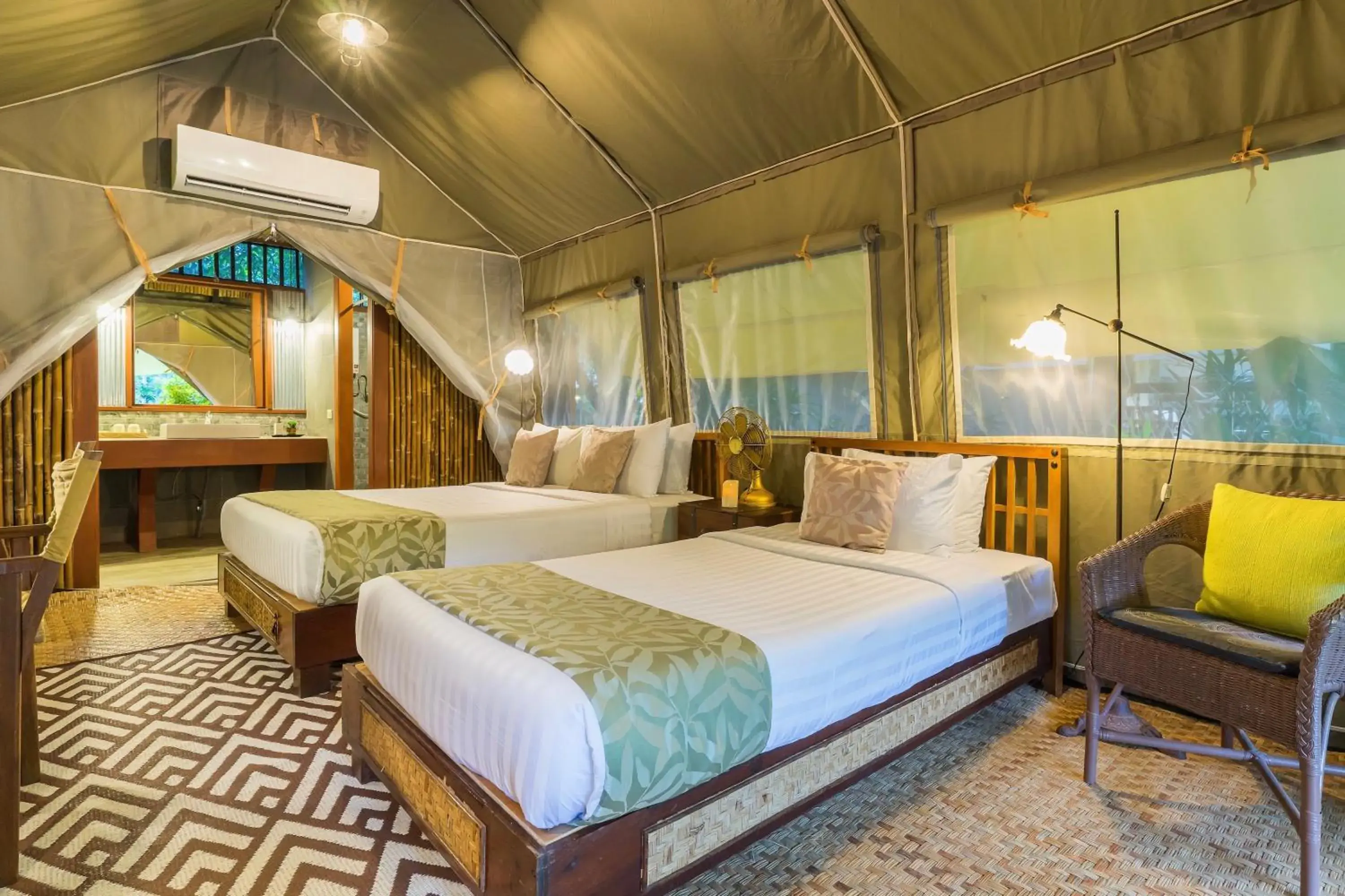 Bed in Hintok River Camp Bed in Hintok River Camp