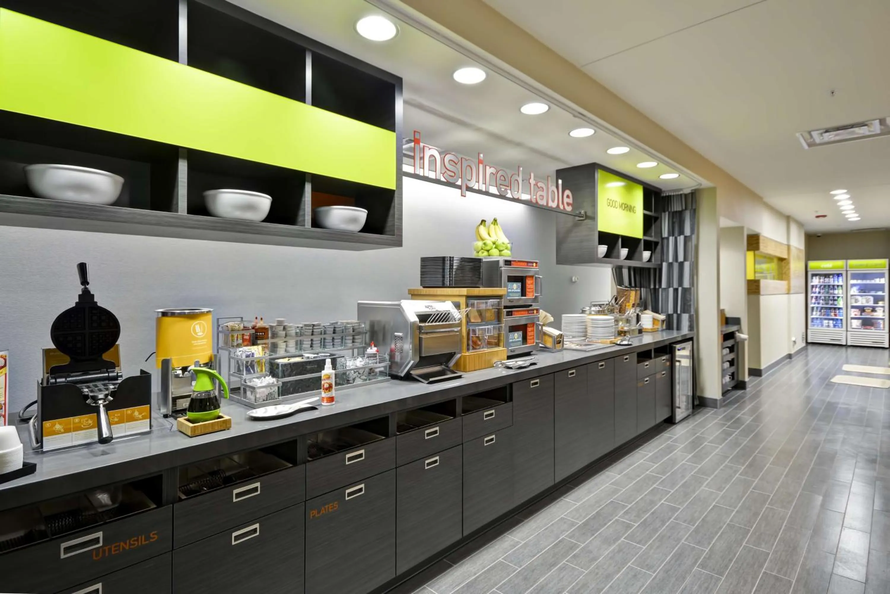 Breakfast in Home2 Suites By Hilton Decatur Ingalls Harbor