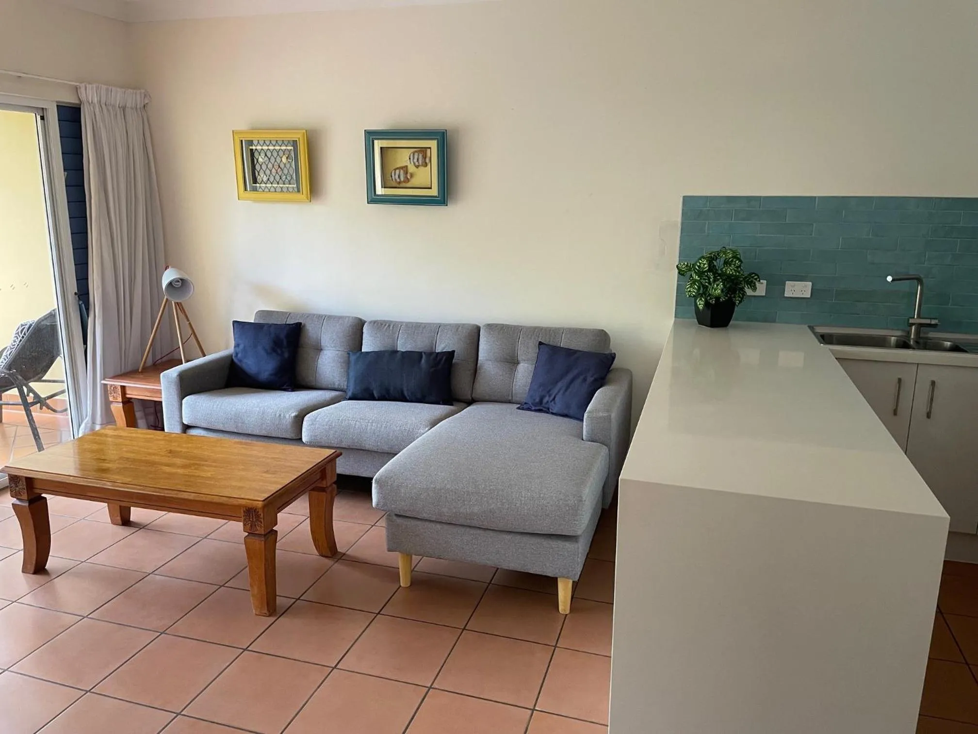 Living room in The York Beachfront Holiday Apartments