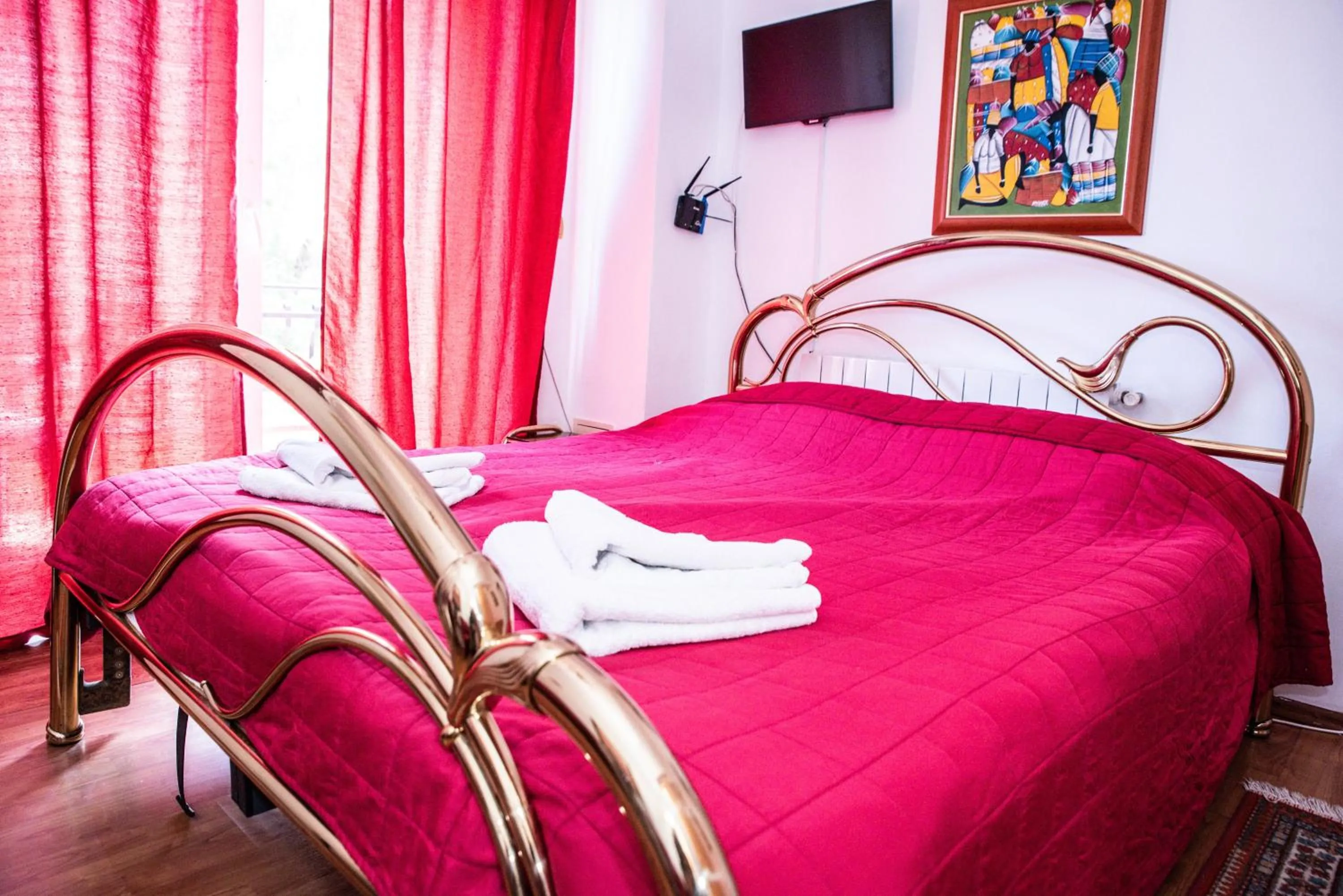 Bed in Vila Smarald Apartments