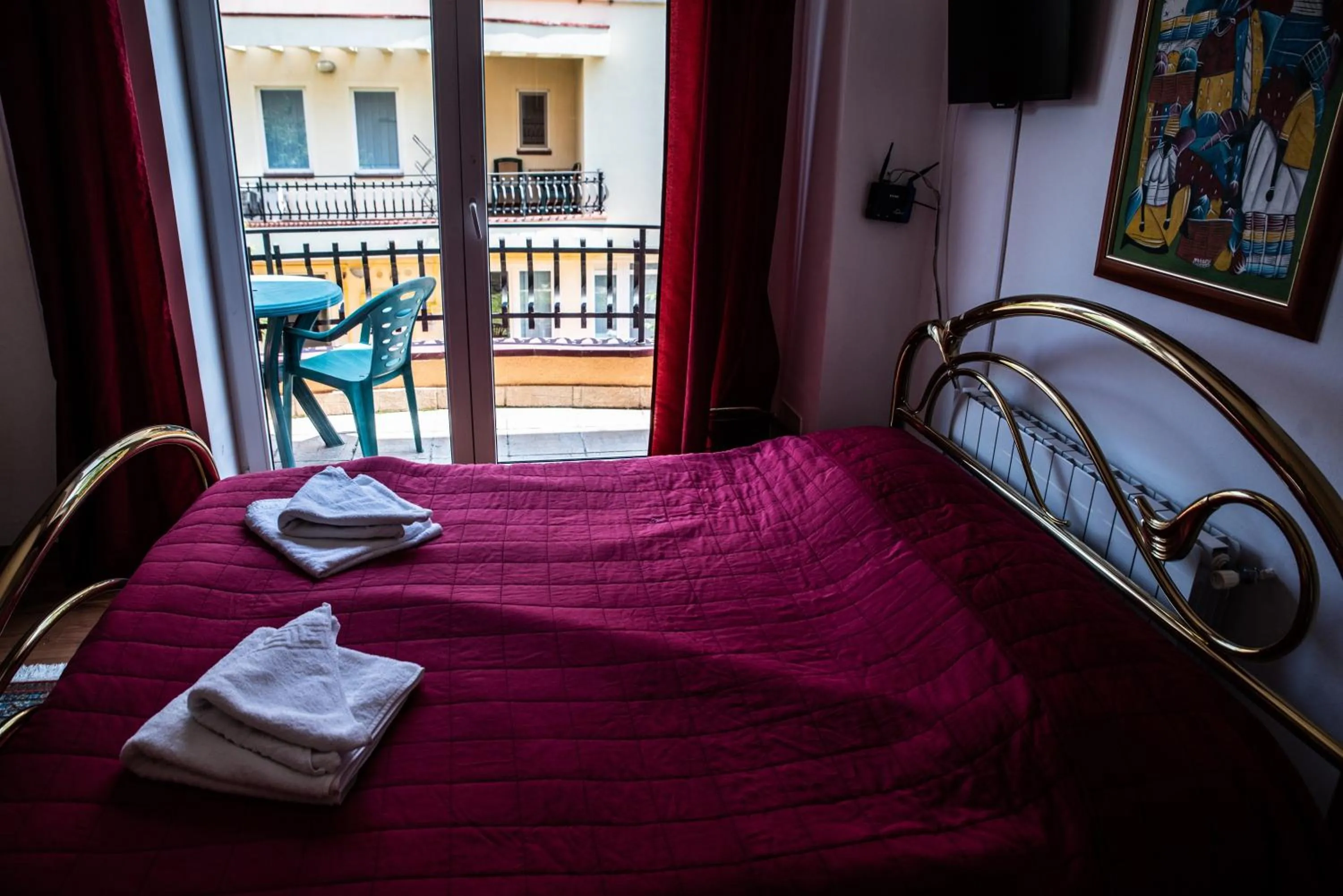Bed in Vila Smarald Apartments