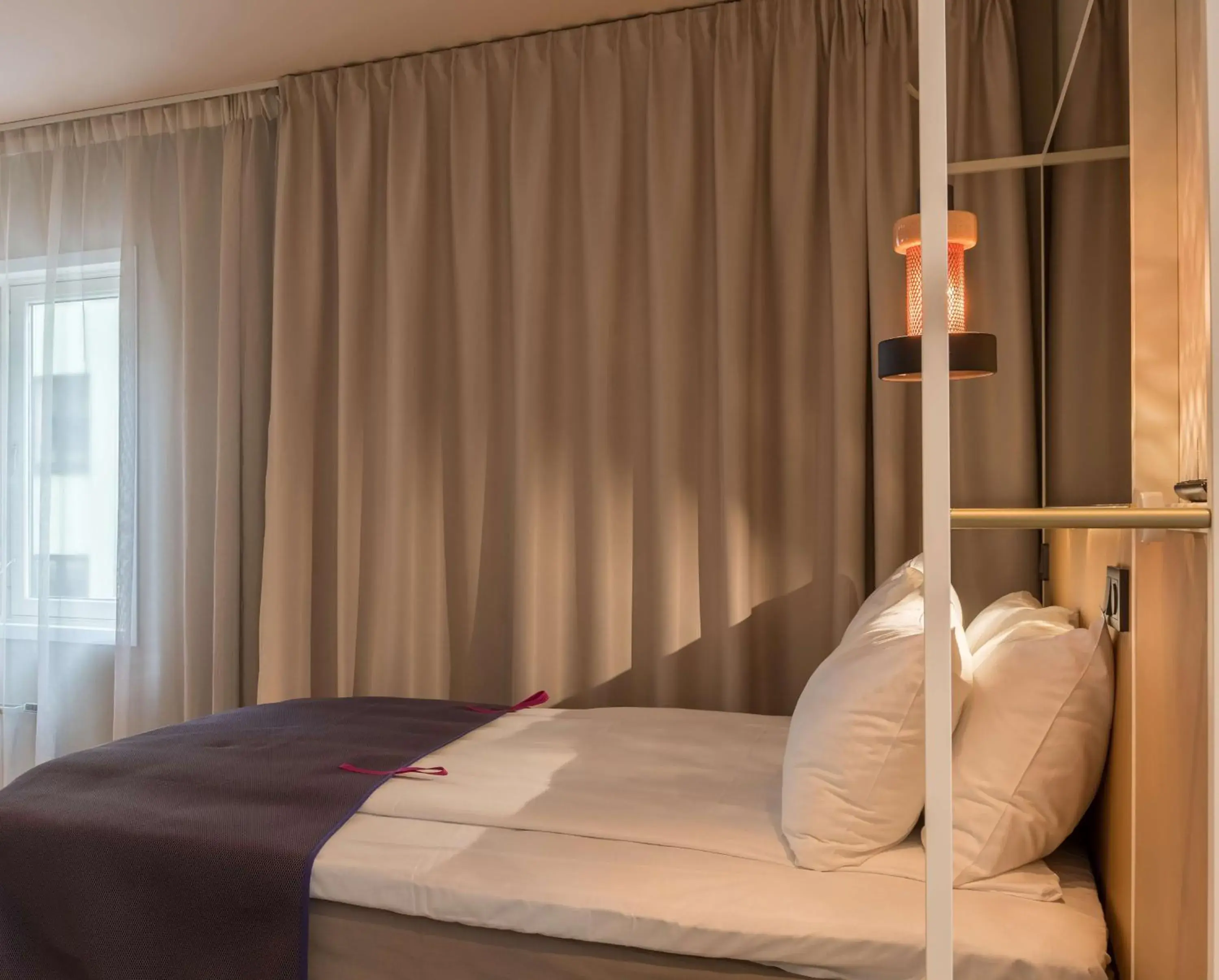 Bedroom, Bed in Scandic Go, Grensen 20 Bedroom, Bed in Scandic Go, Grensen 20