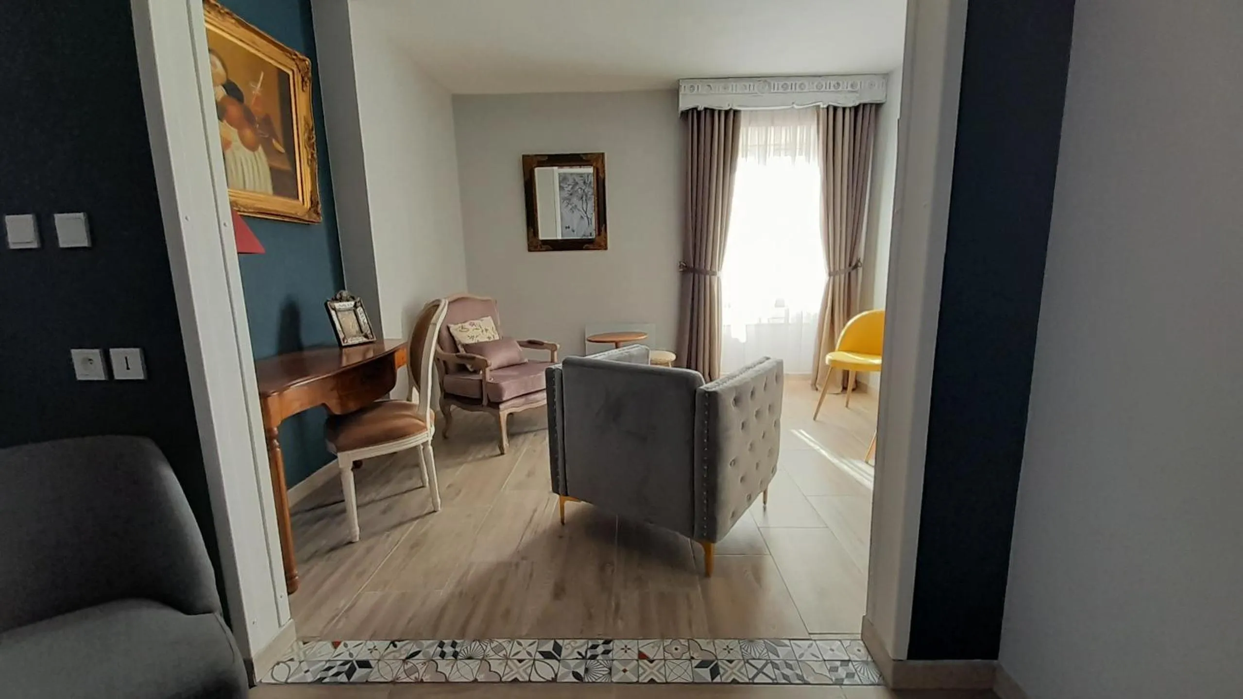 Living room in B&B Manoir de la Fabrègues