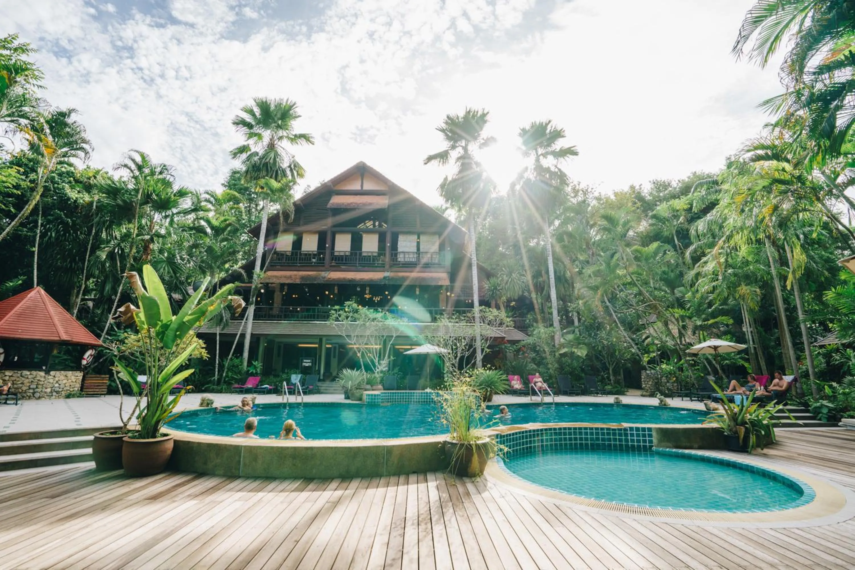 Swimming pool in River Kwai Resotel
