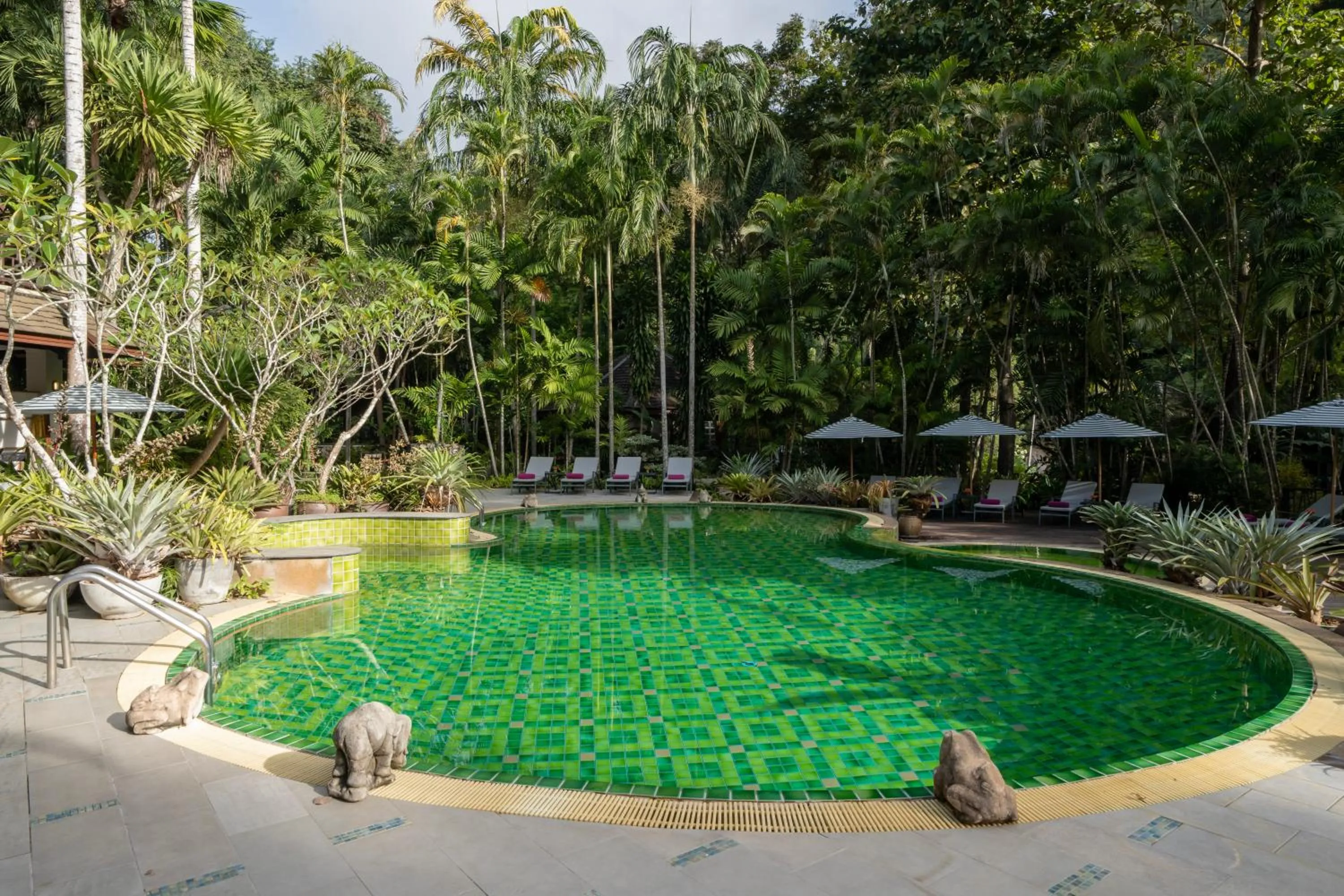 Swimming pool in River Kwai Resotel
