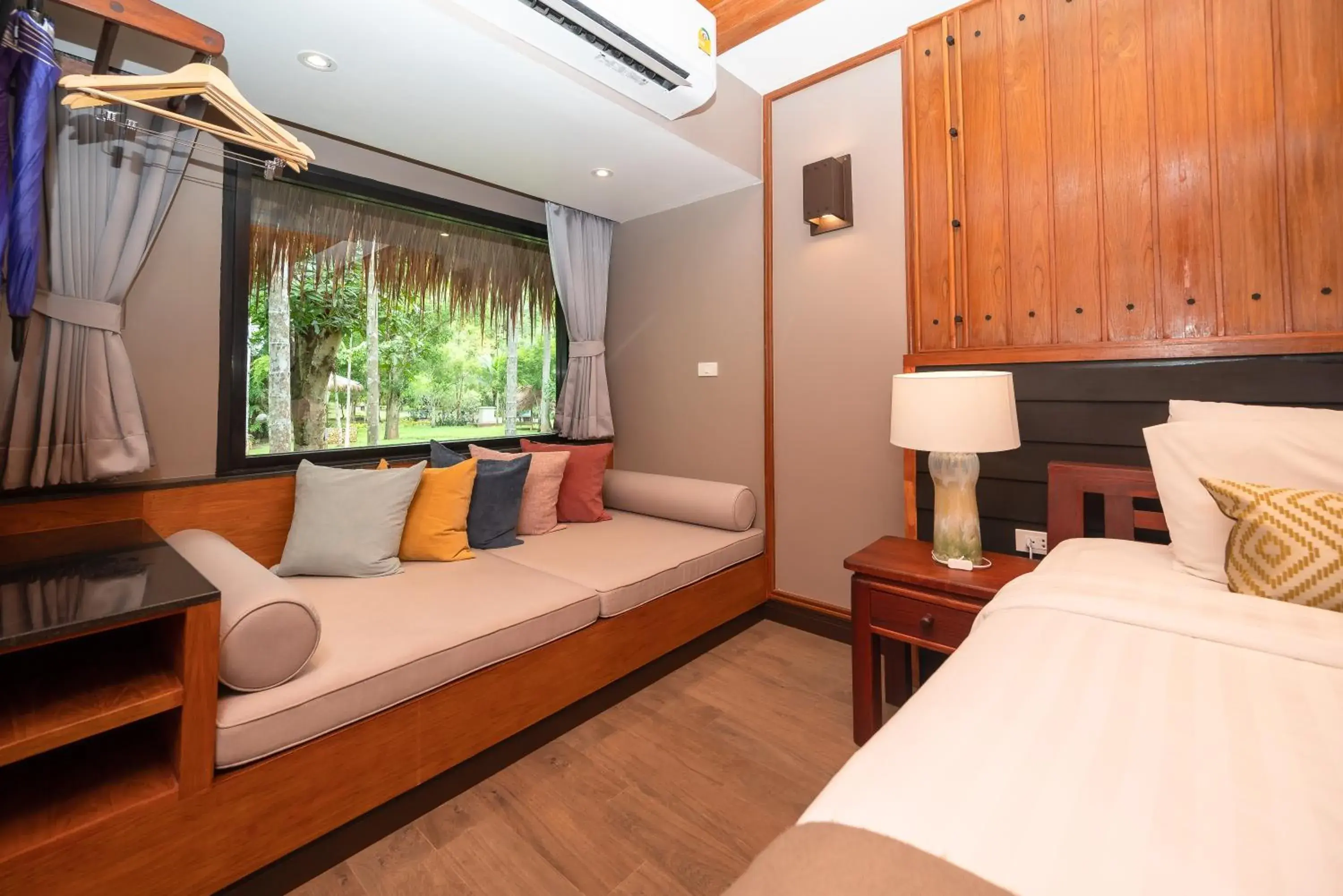 View (from property/room), Bed in River Kwai Resotel View (from property/room), Bed in River Kwai Resotel