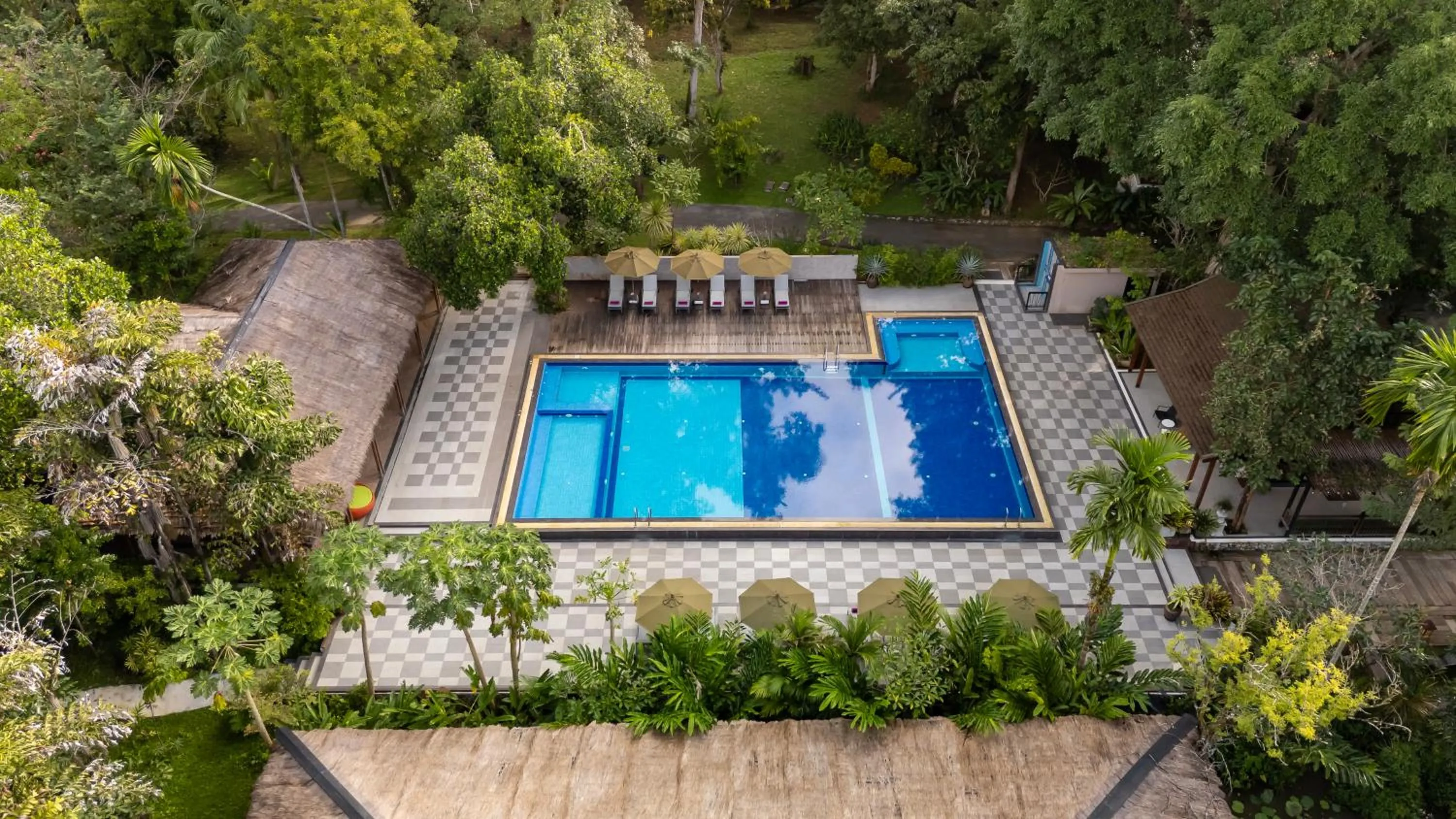 Bird's eye view in River Kwai Resotel