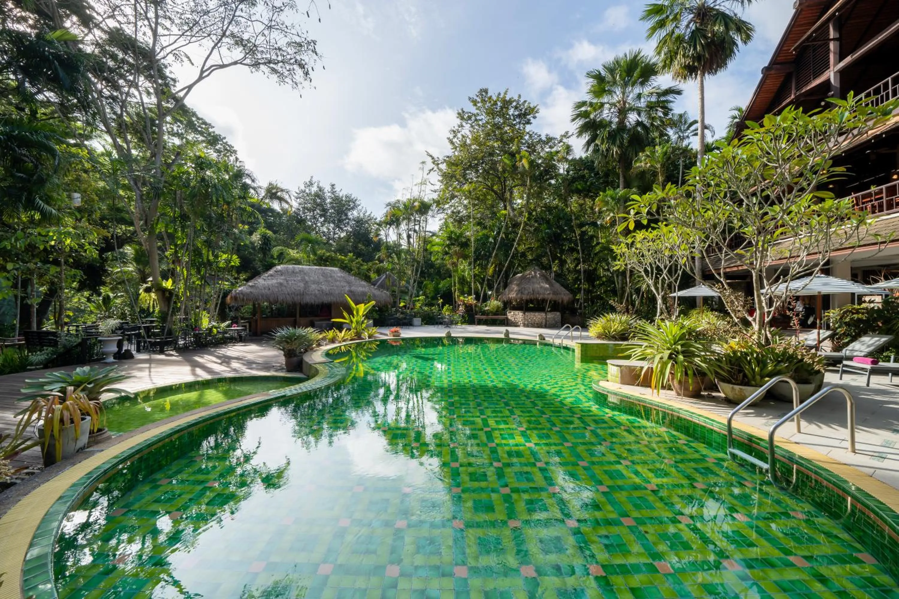 Swimming pool in River Kwai Resotel
