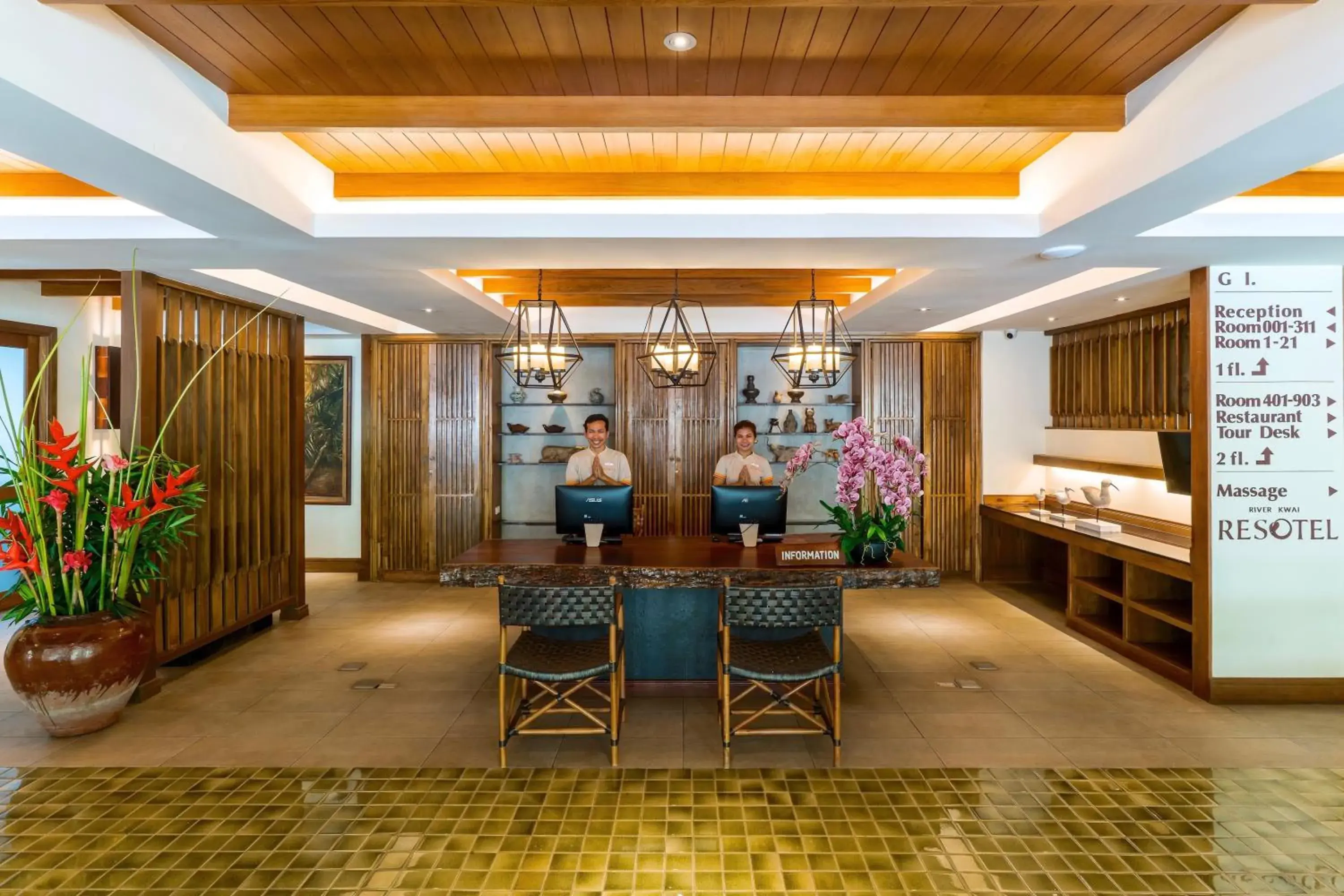 Lobby or reception in River Kwai Resotel Lobby or reception in River Kwai Resotel