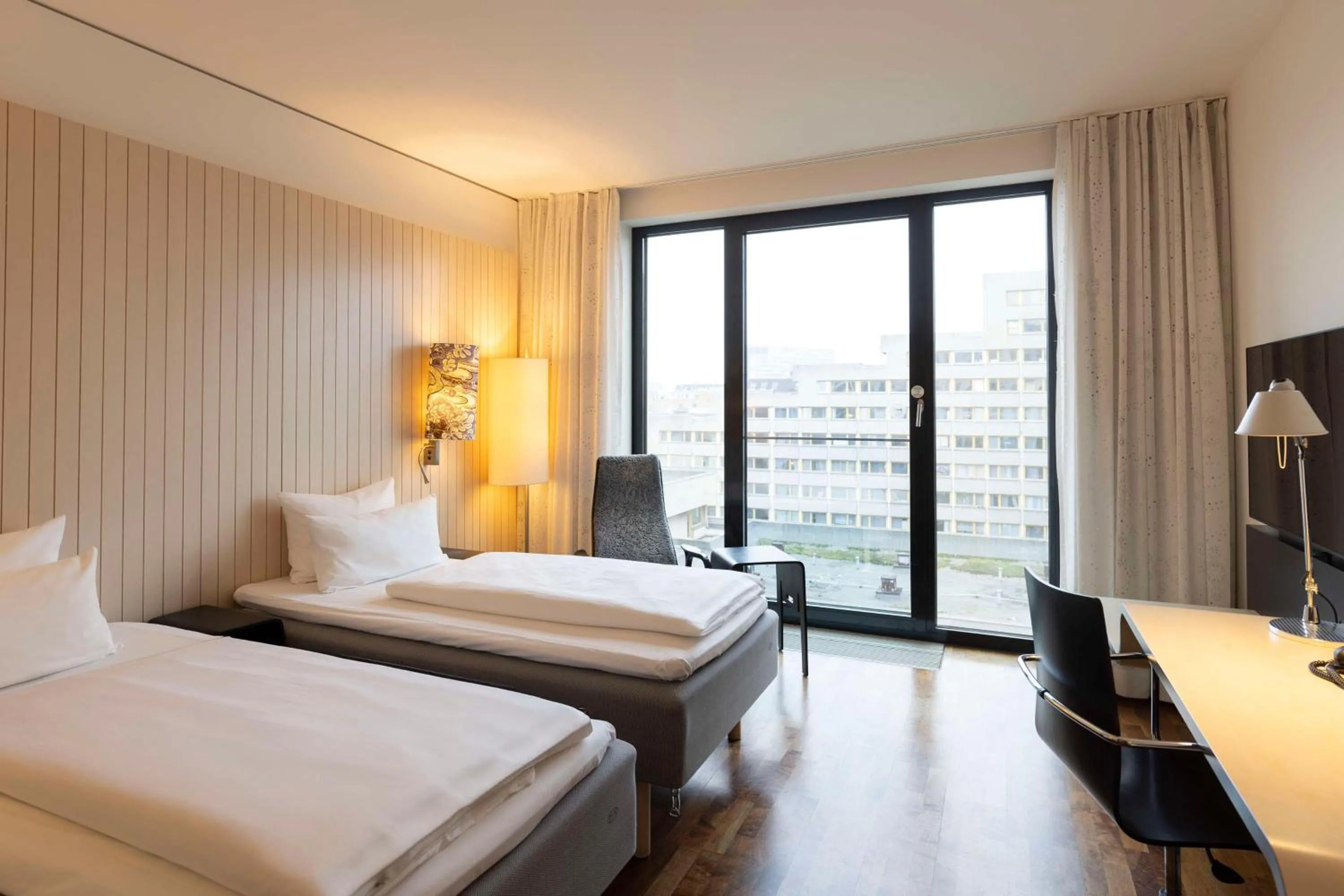 Bedroom, Bed in Scandic Berlin Potsdamer Platz