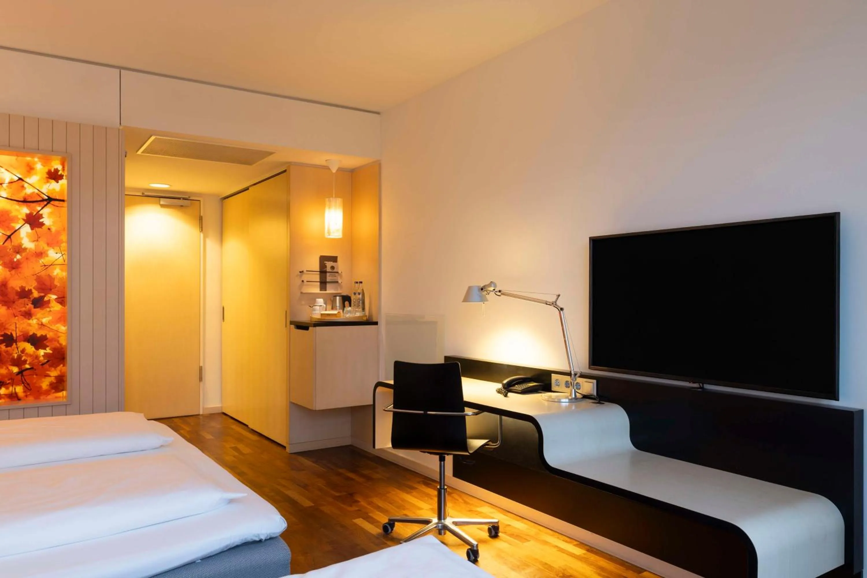 Bedroom, Bed in Scandic Berlin Potsdamer Platz