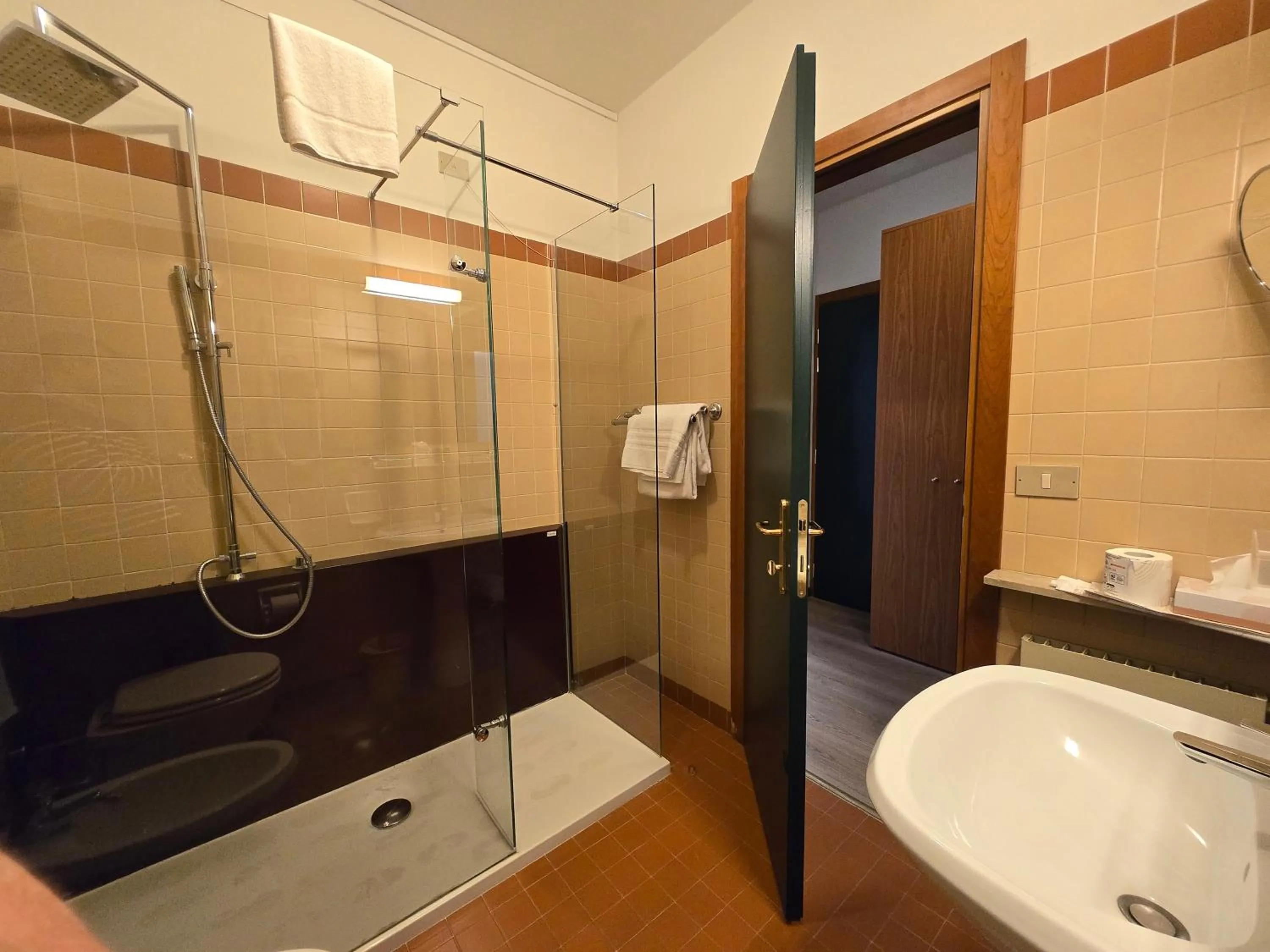 Shower in Hotel Cristallo