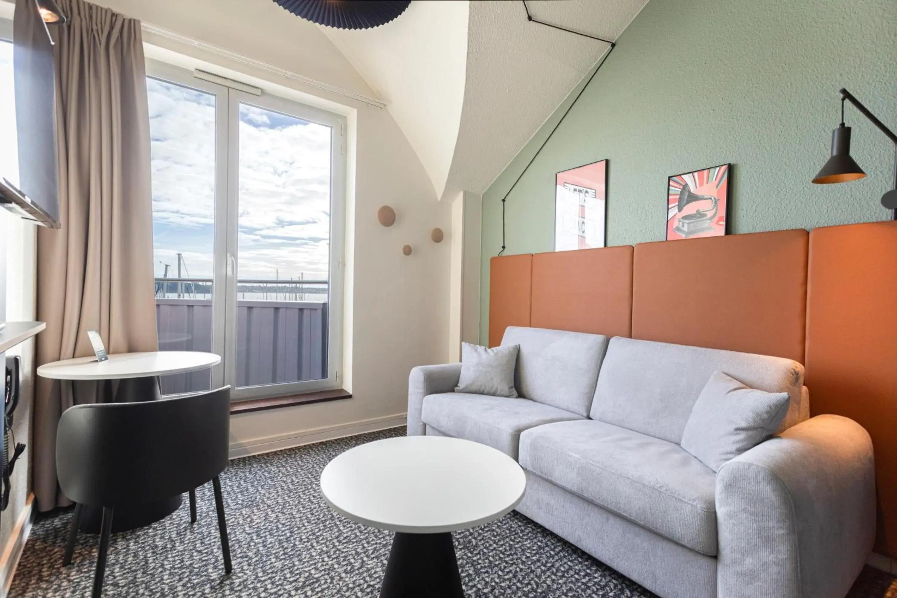 Living room in ibis Granville Port De Plaisance Living room in ibis Granville Port De Plaisance