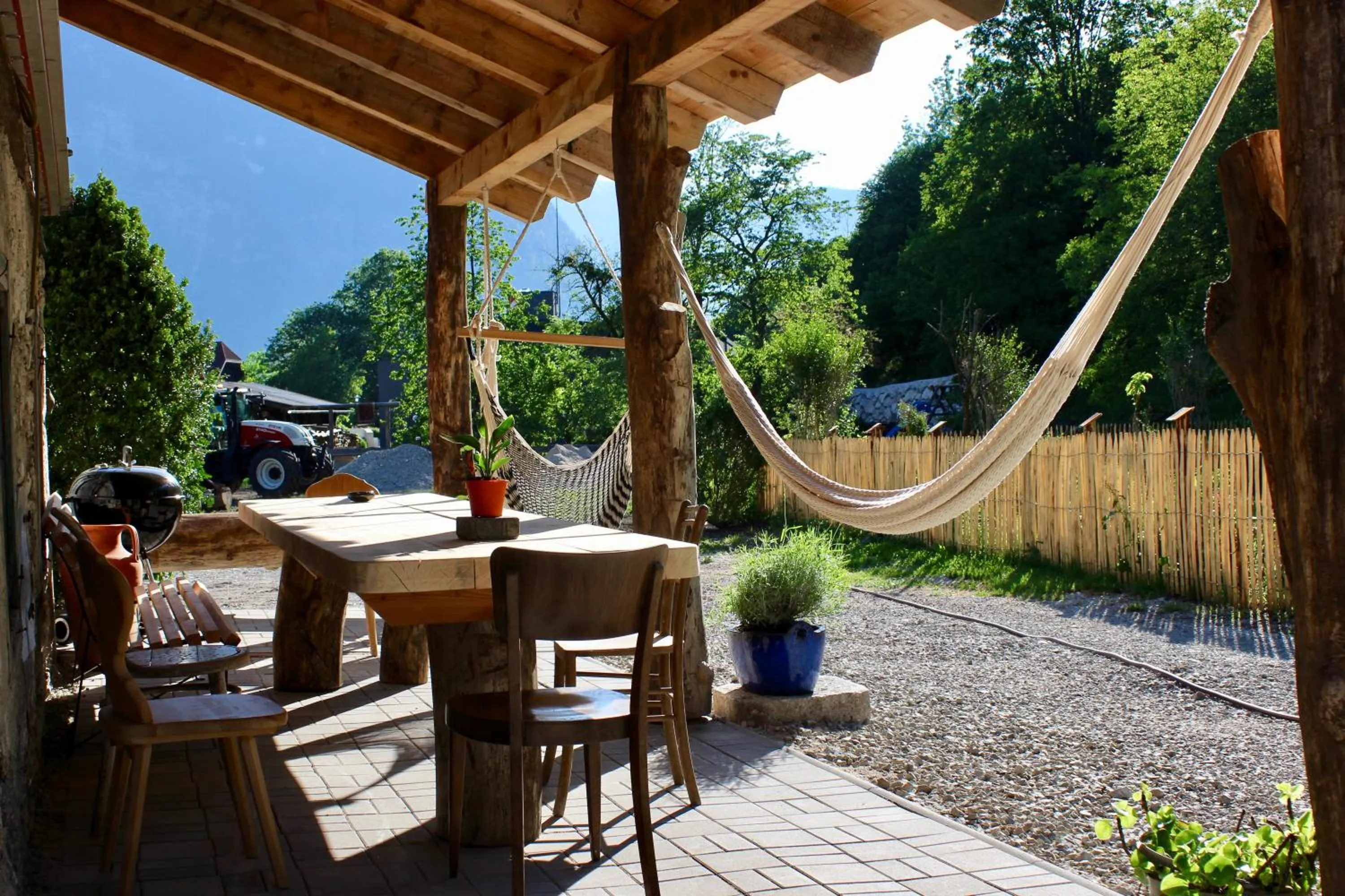 BBQ facilities in Chalet am Sonnenhang
