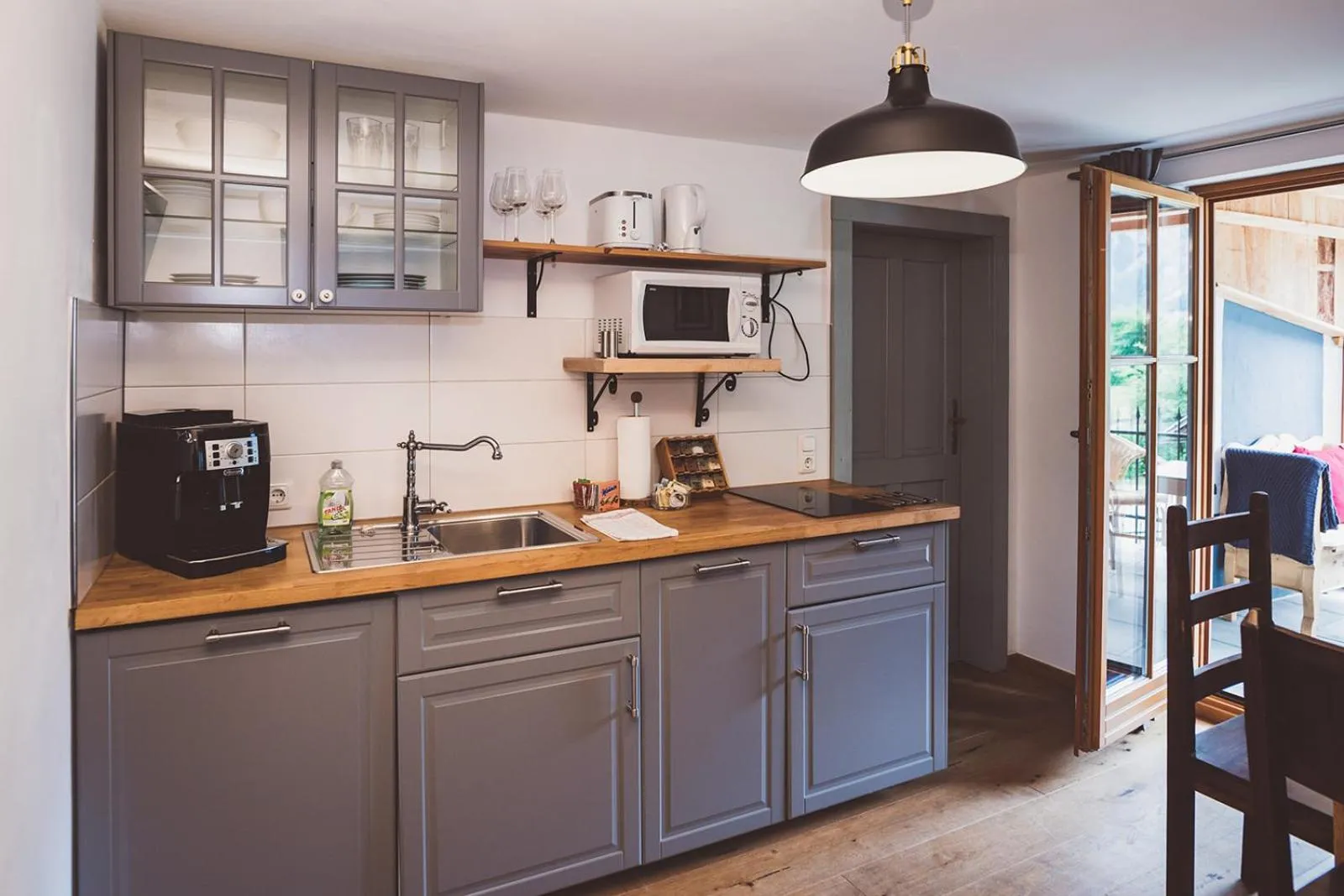 kitchen in Chalet am Sonnenhang