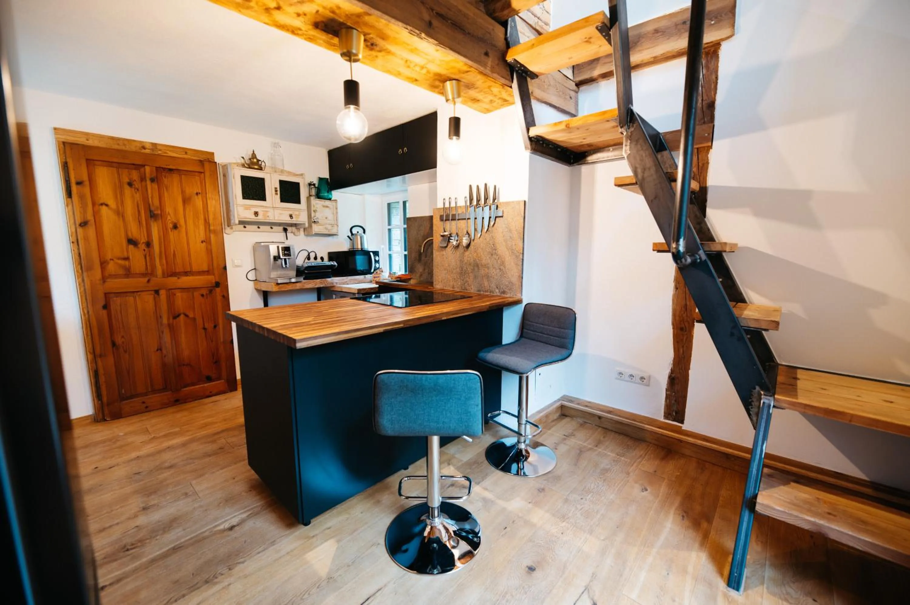 Kitchen or kitchenette in Chalet am Sonnenhang