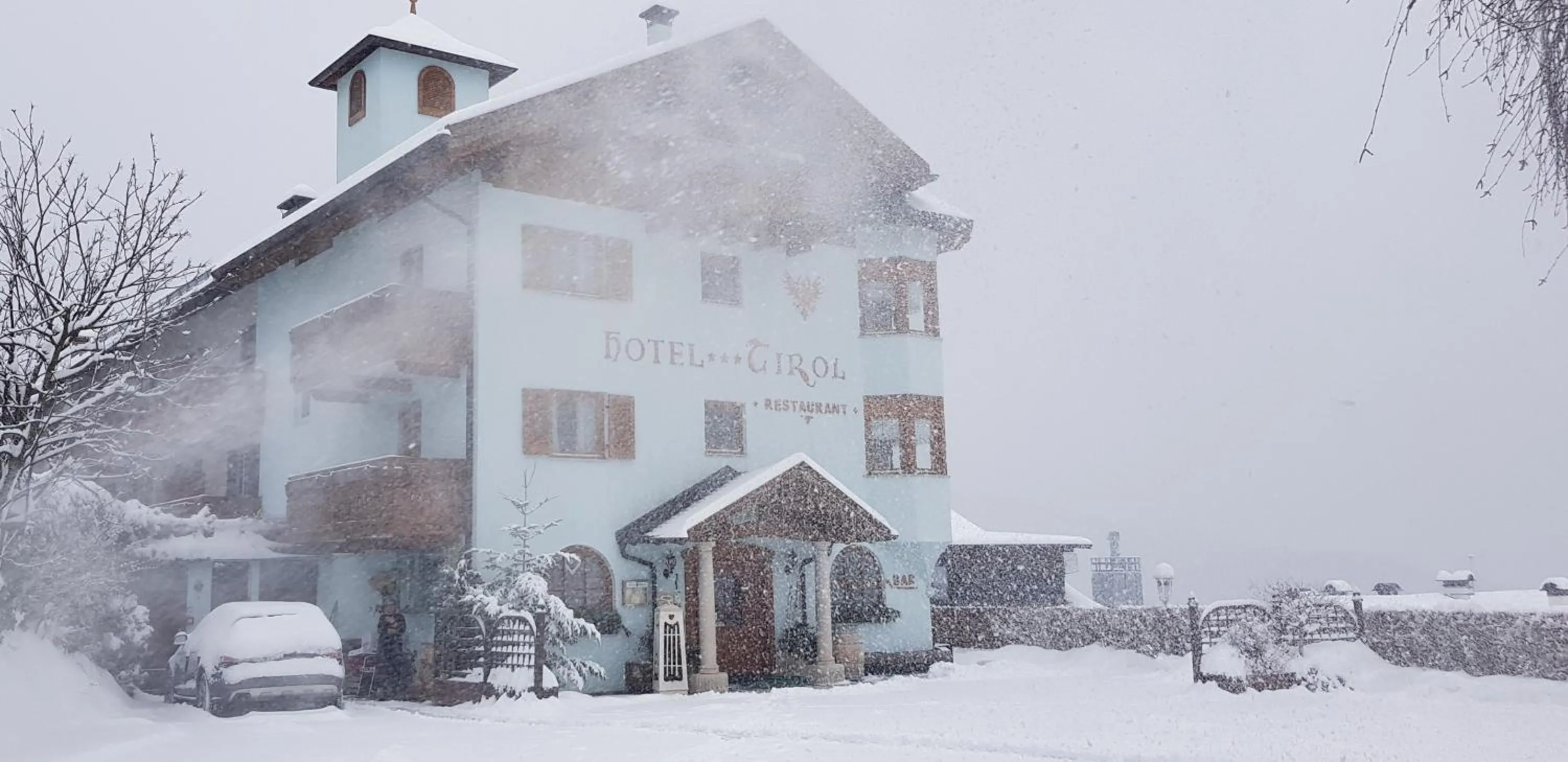 Facade/entrance in Hotel Tirol- Natural Idyll
