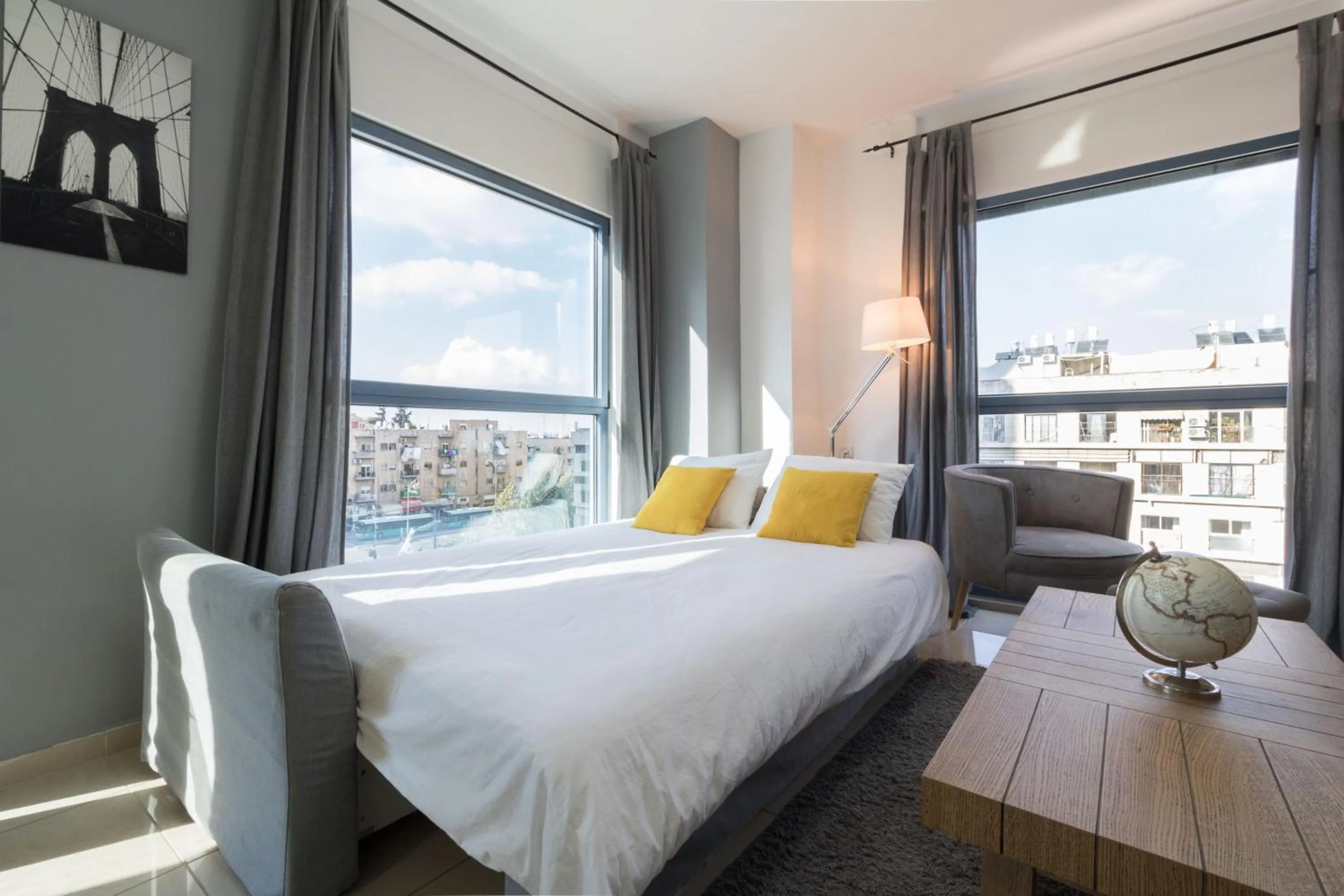 Living room, Bed in Sweethome26 YAFO STREET JERUSALEM