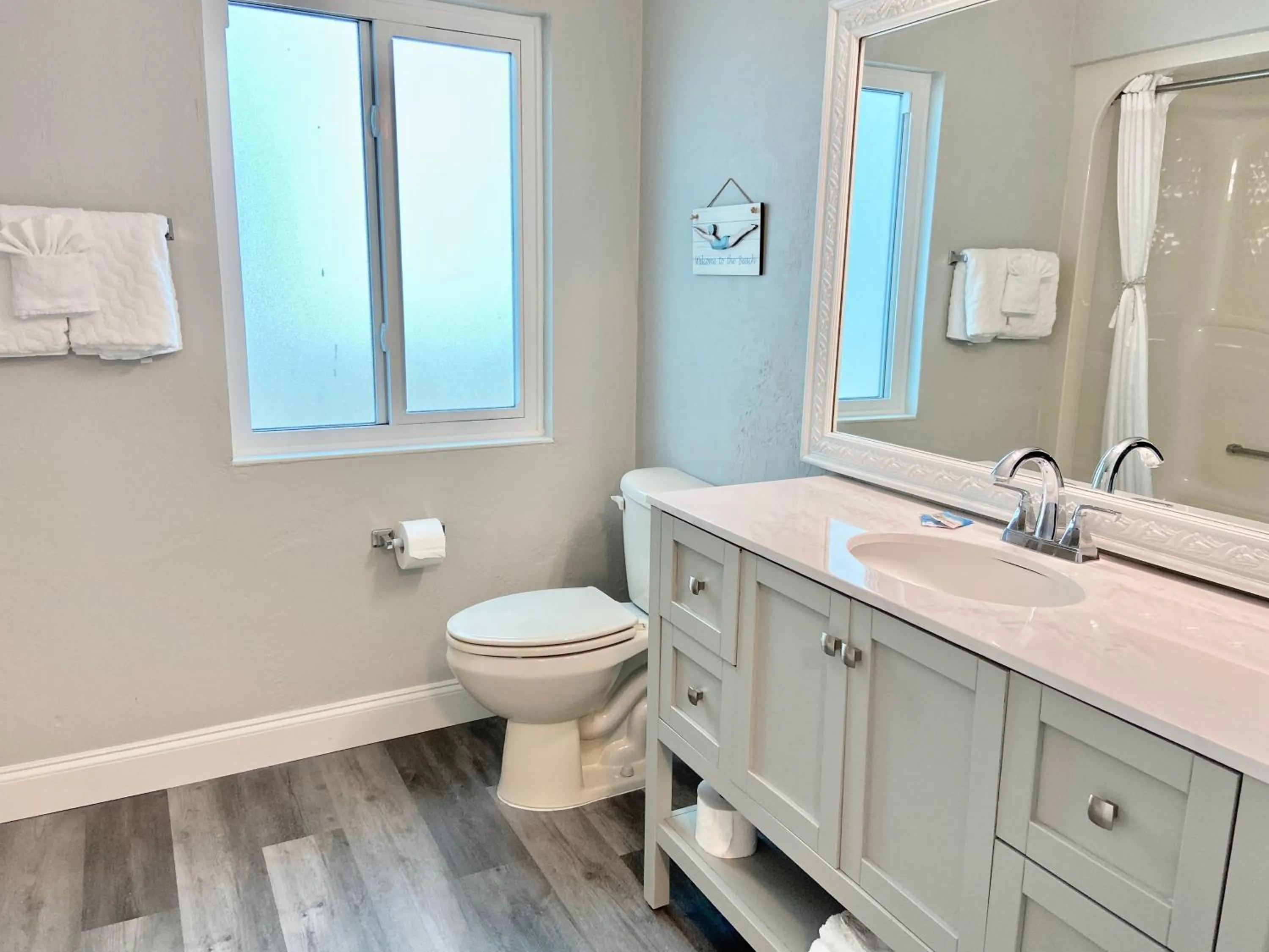 Bathroom in Organic Beach Retreat