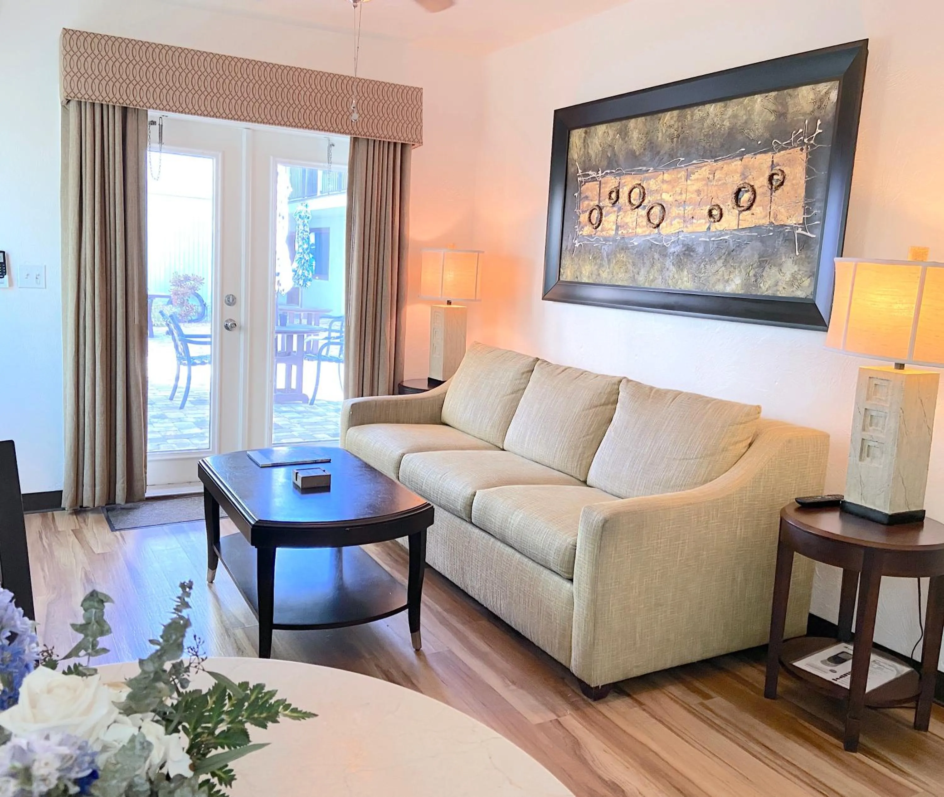 Living room in Organic Beach Retreat
